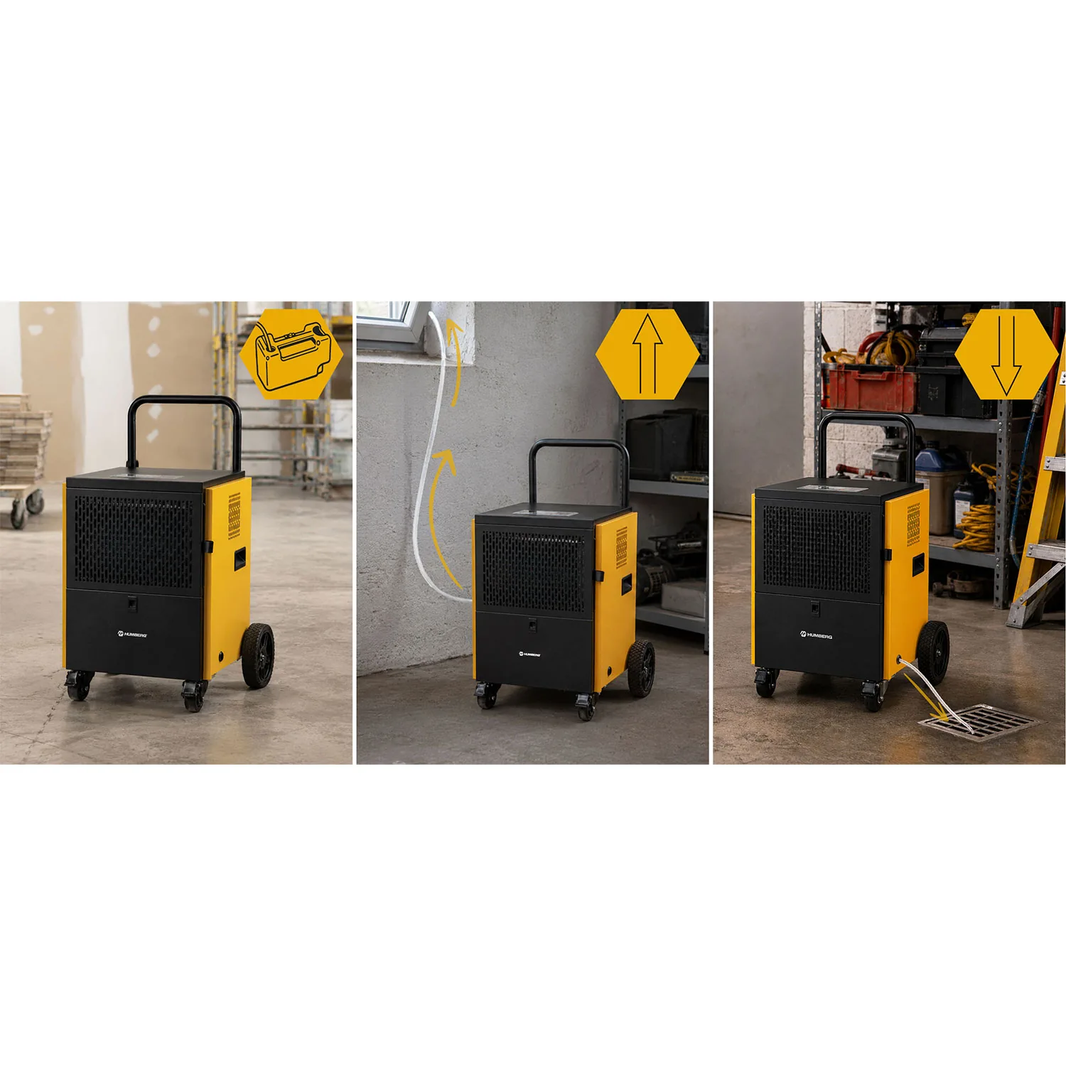 Detail produktu 12: Priemyselný stavebný odvlhčovač vzduchu 60 l/24 h Humberg HM-483