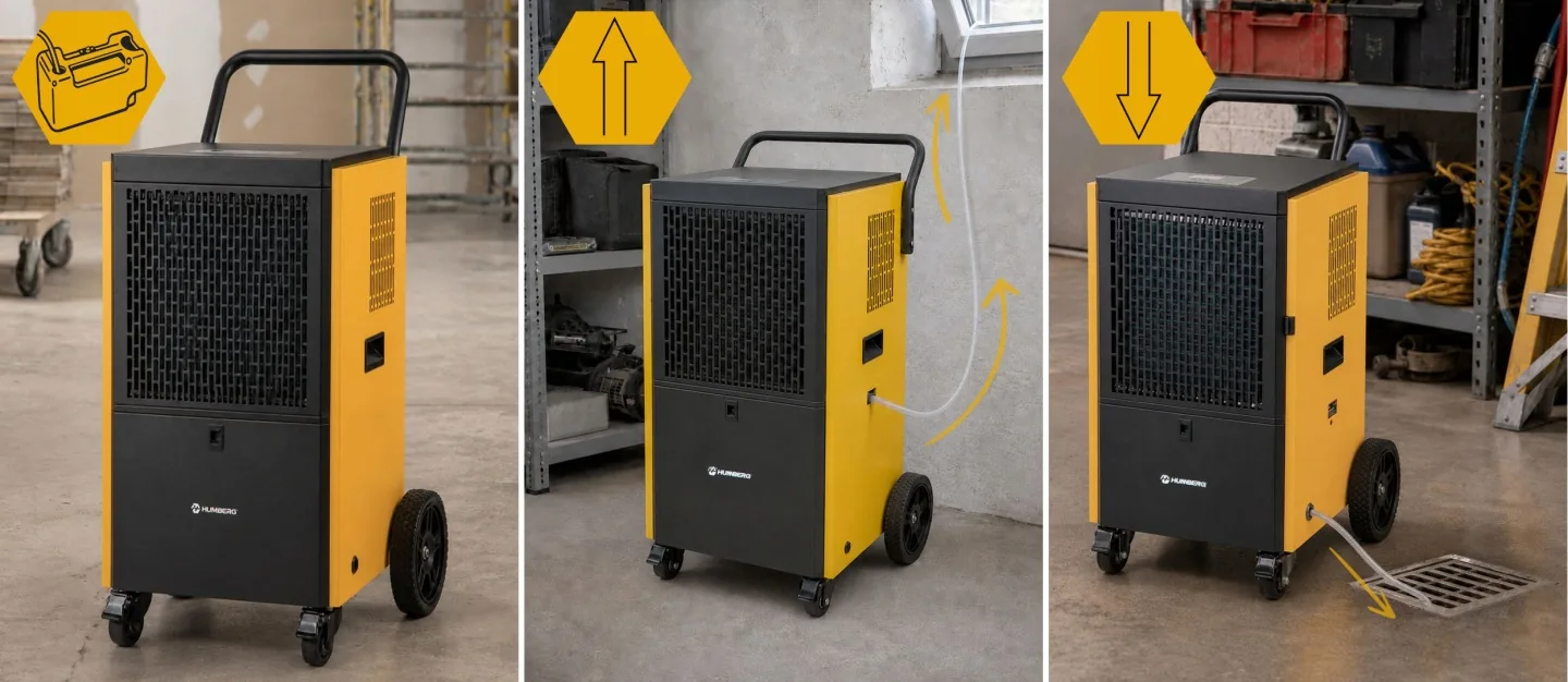Detail produktu 9: Priemyselný stavebný odvlhčovač vzduchu 100 l/24 h Humberg HM-484