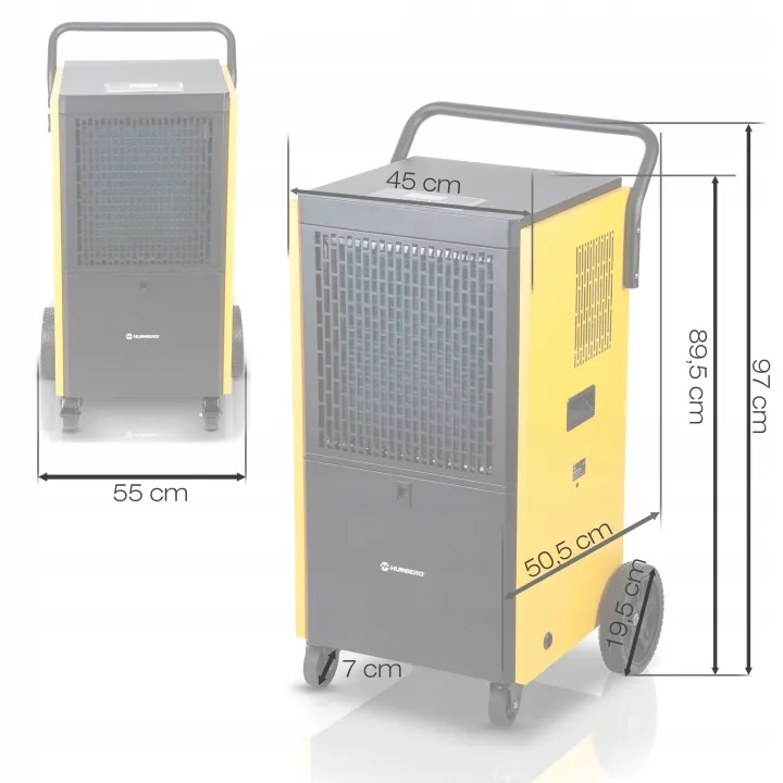 Detail produktu 23: Priemyselný stavebný odvlhčovač vzduchu 100 l/24 h Humberg HM-484