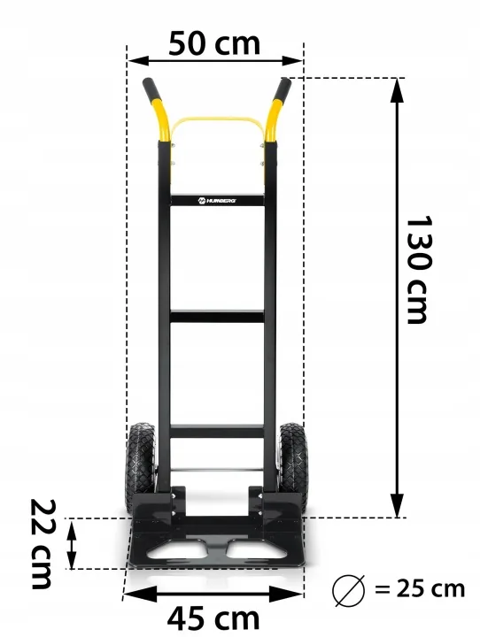 Detail produktu 8: Skladací transportný rudlový vozík skladný do skladu 250 kg Humberg HM-516