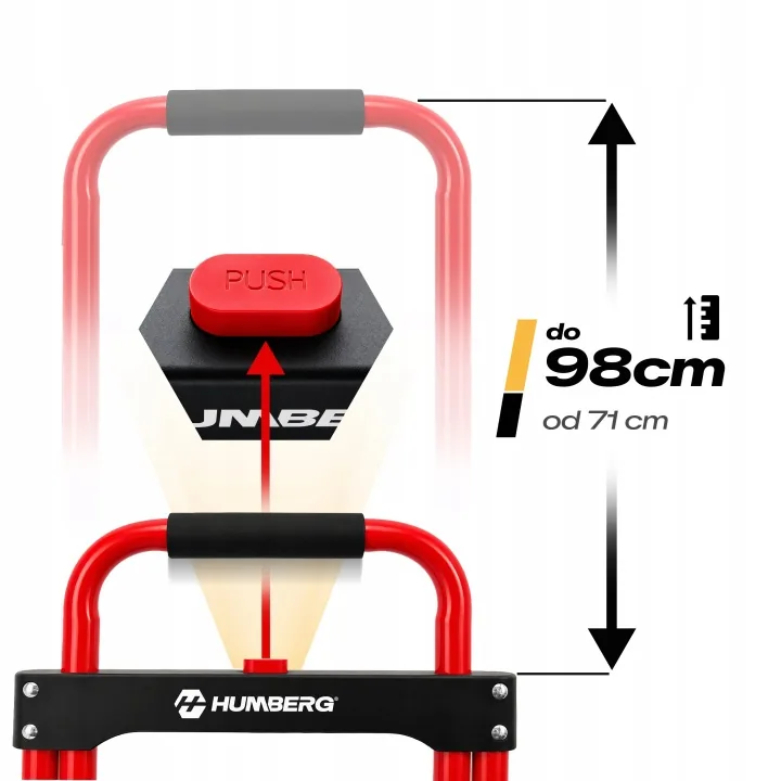Detail produktu 5: Skladací rudlový transportný vozík, skladový, 100 kg, Humberg HM-517