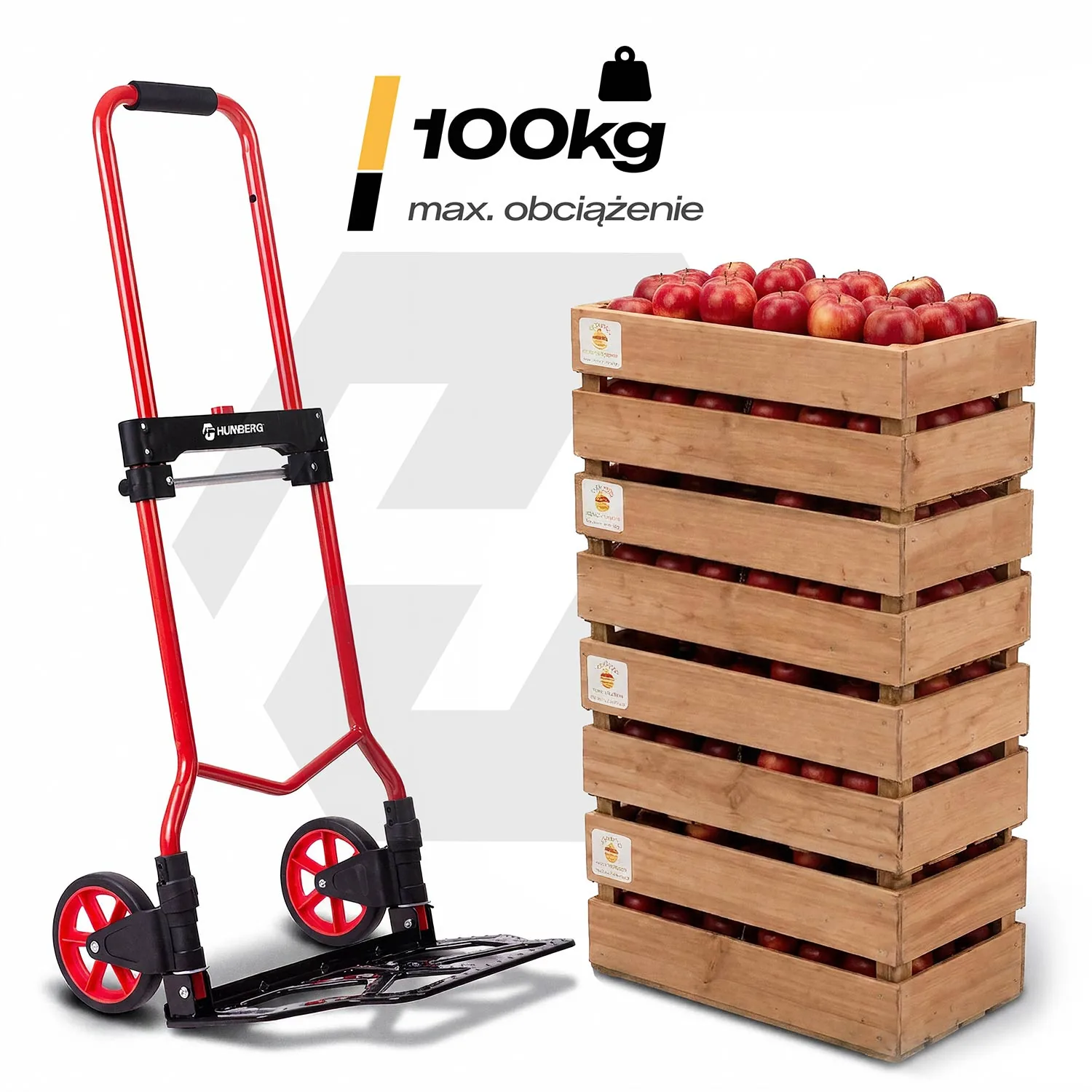 Detail produktu 7: Skladací rudlový transportný vozík, skladový, 100 kg, Humberg HM-517