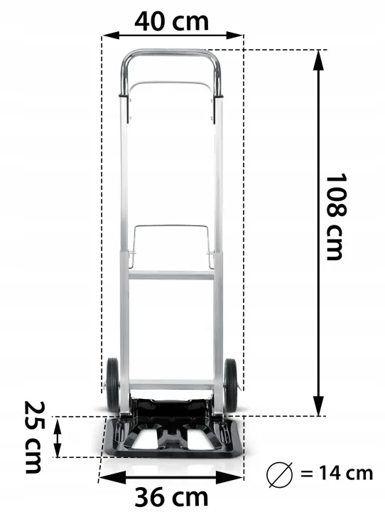 Detail produktu 8: Skladací transportný vozík, rudlový, skladový, 90 kg Humberg HM-518
