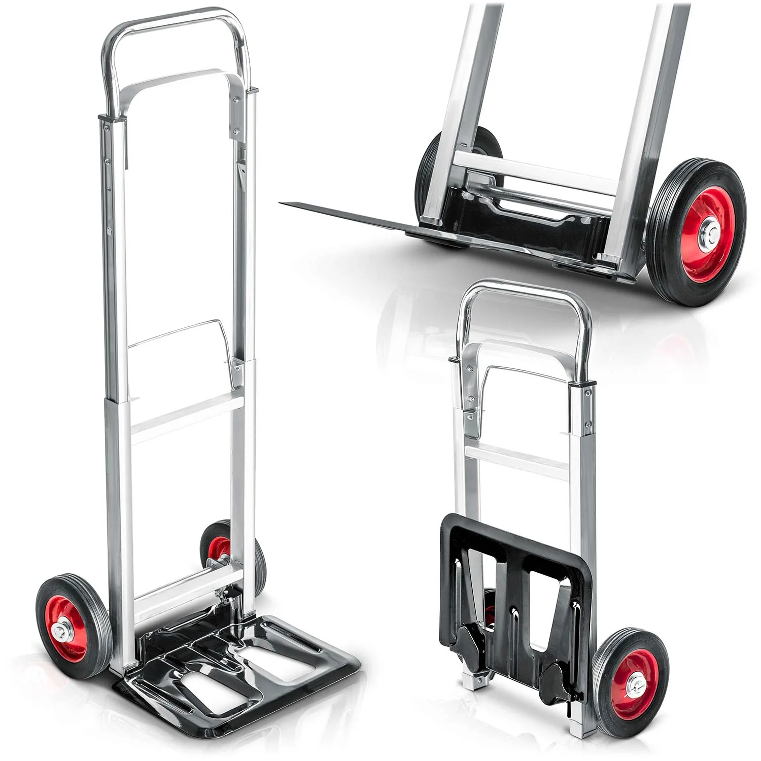 Skladací transportný vozík, rudlový, skladový, 90 kg Humberg HM-518
