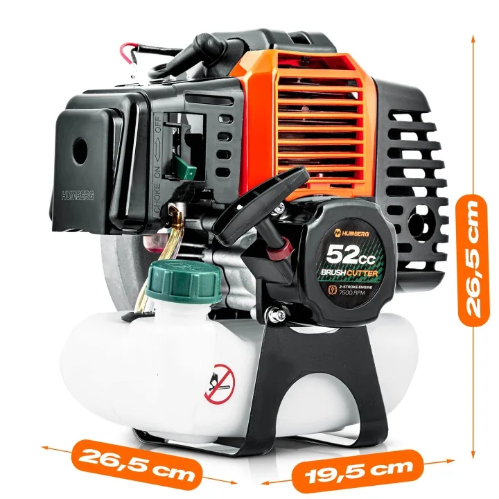 Detail produktu 15: Motor do benzínového krovinorezu s rukoväťami 52 cm³ 7500 ot./min Humberg HM-615