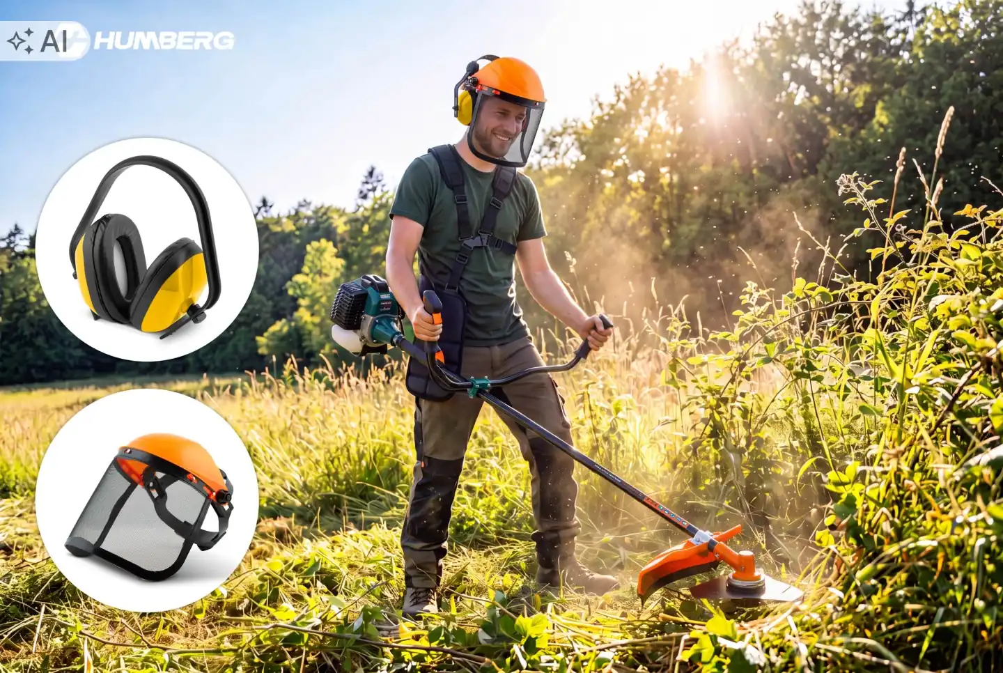 Detail produktu 19: Benzínový vyžínač 55 cc + olej Humberg HM-616