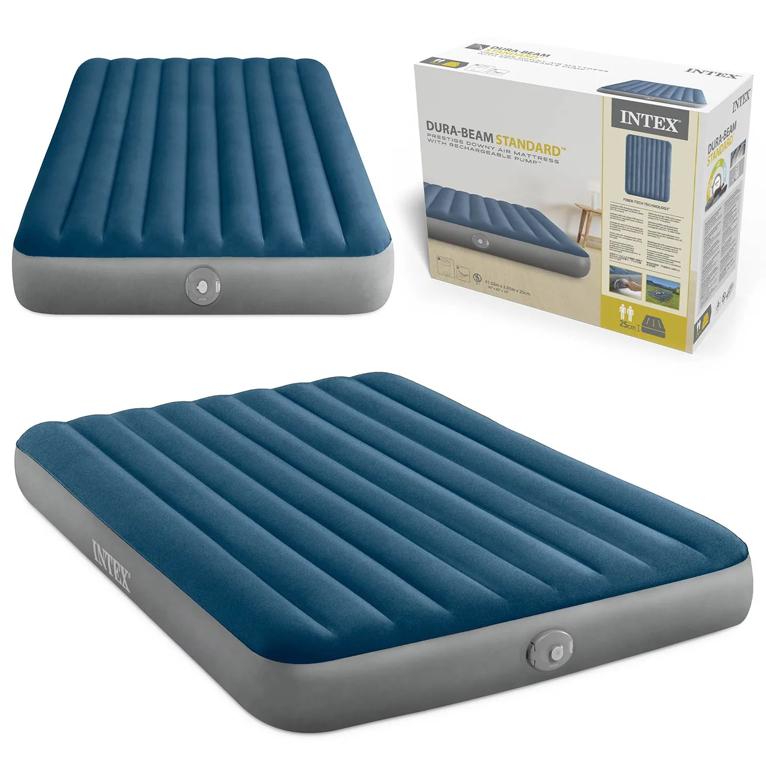 Nafukovací matrac 203x152x25 cm so vstavanou USB pumpou INTEX 64189NP