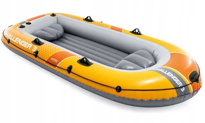 Detail produktu 2: Rybársky čln Challenger pre 3 osoby, 320 kg, 295 x 137 x 43 cm, pumpa, veslá INTEX 66313