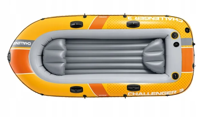 Detail produktu 4: Rybársky čln Challenger pre 3 osoby, 320 kg, 295 x 137 x 43 cm, pumpa, veslá INTEX 66313