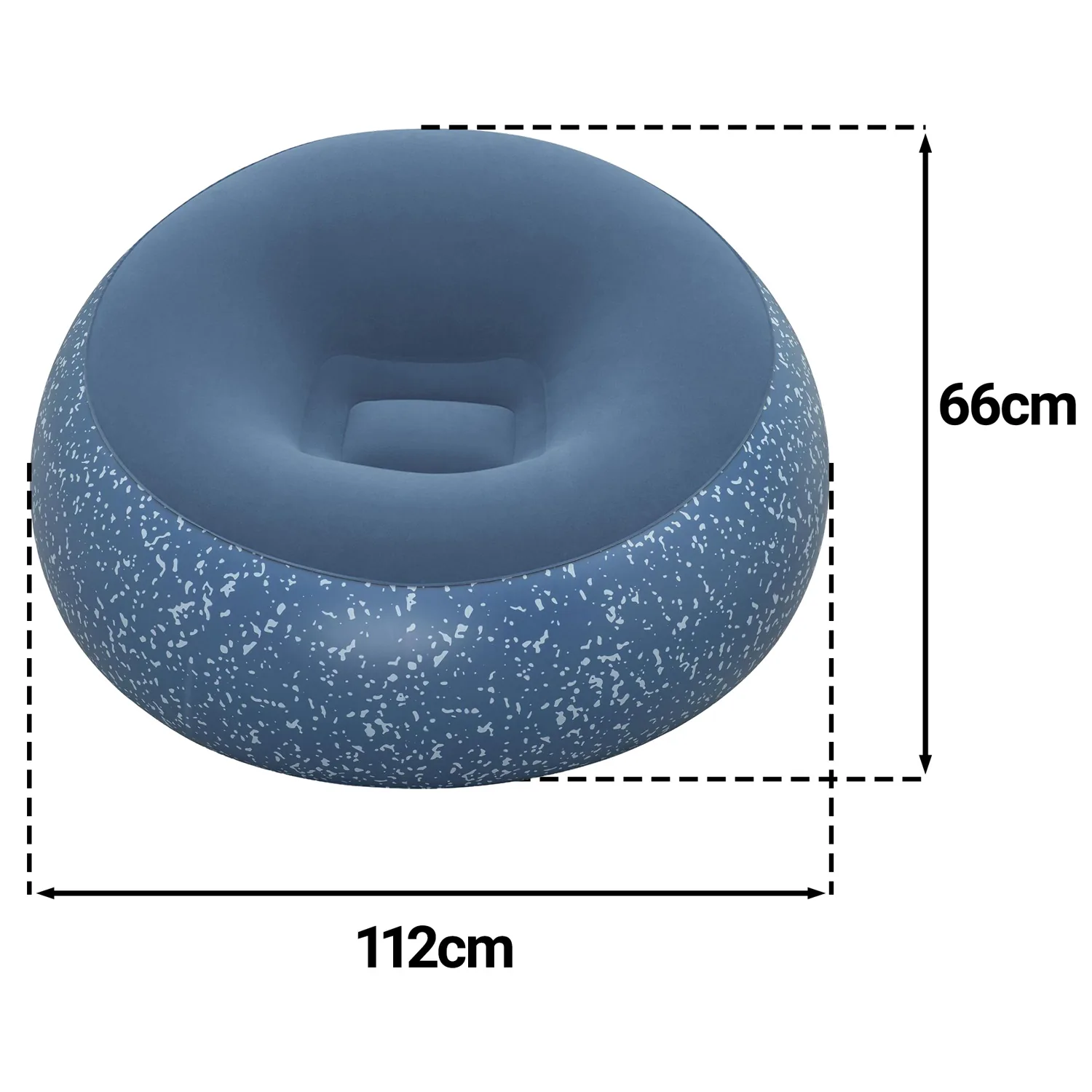 Detail produktu 8: Nafukovacie kreslo, nafukovacia pufa, sedací vak 112x112 cm Bestway 75154