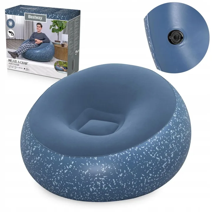 Nafukovacie kreslo, nafukovacia pufa, sedací vak 112x112 cm Bestway 75154