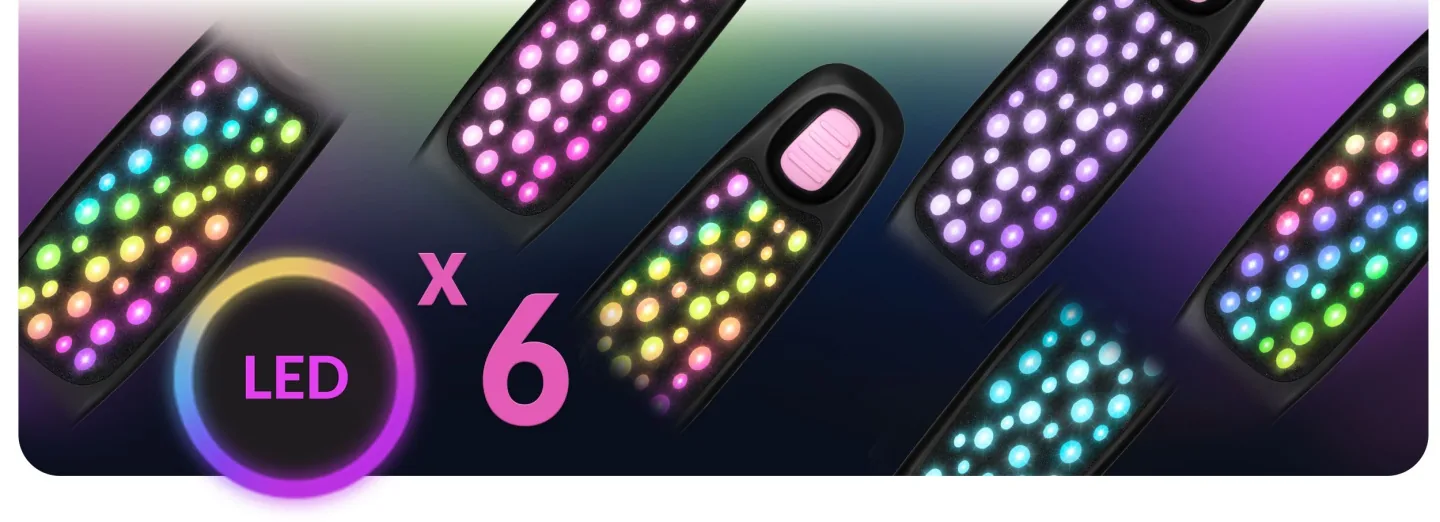 Detail produktu 6: Detská trojkolesová balančná kolobežka s LED svetlami Ricokids Glowi – čierno-ružová
