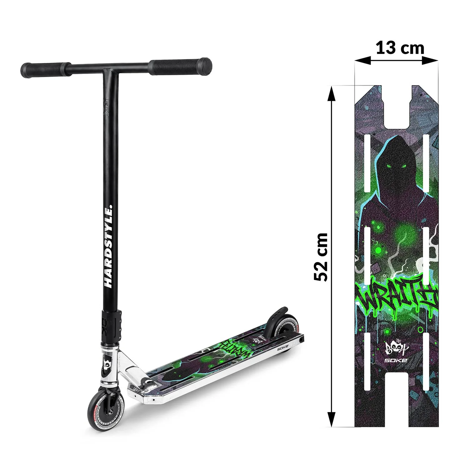 Detail produktu 8: Griptape na freestyle kolobežku Soke Griptape 52x13 cm Wraith