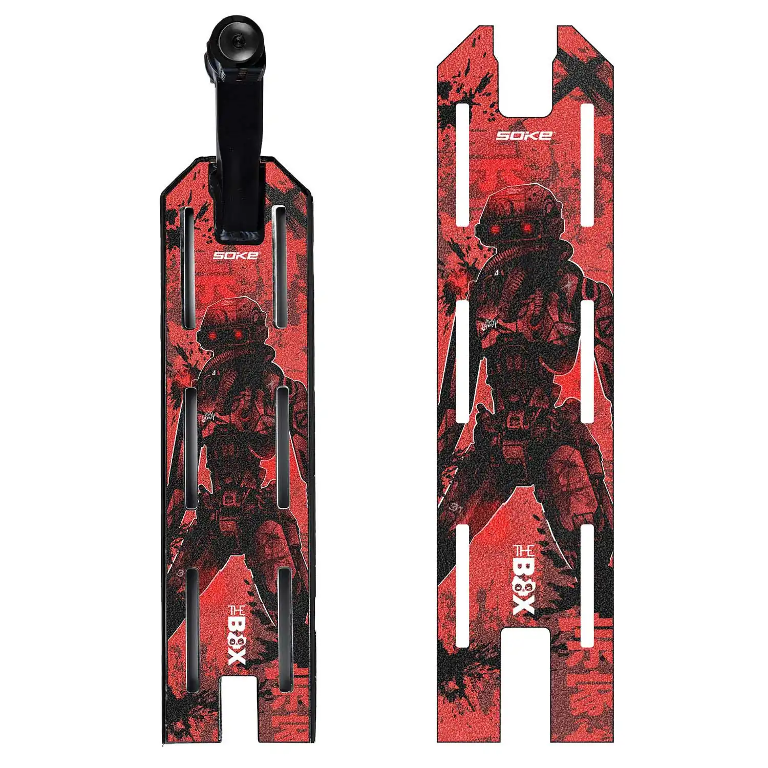Grip tape na freestyle kolobežku Soke Griptape 52x13cm Red Cyber