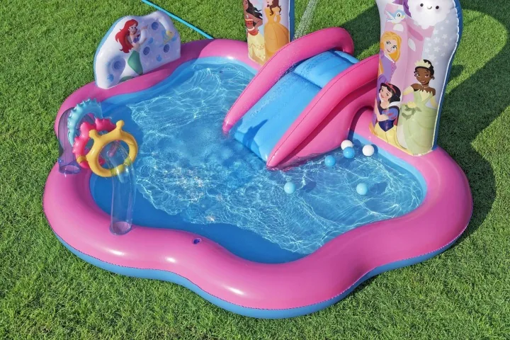 Detail produktu 6: Nafukovacie detské ihrisko na záhradu so šmykľavkou Princezná Disney 221 x 193 x 140 cm Bestway 53175