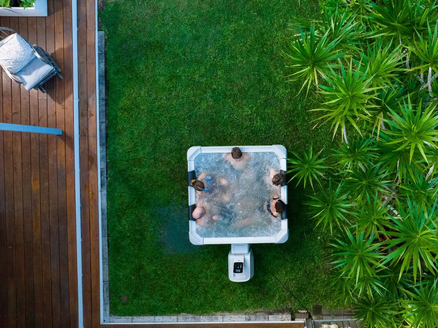 Detail produktu 8: Celoročné panelové SPA s hydromasážou Amber pre 6 osôb, mSpa LED WiFi