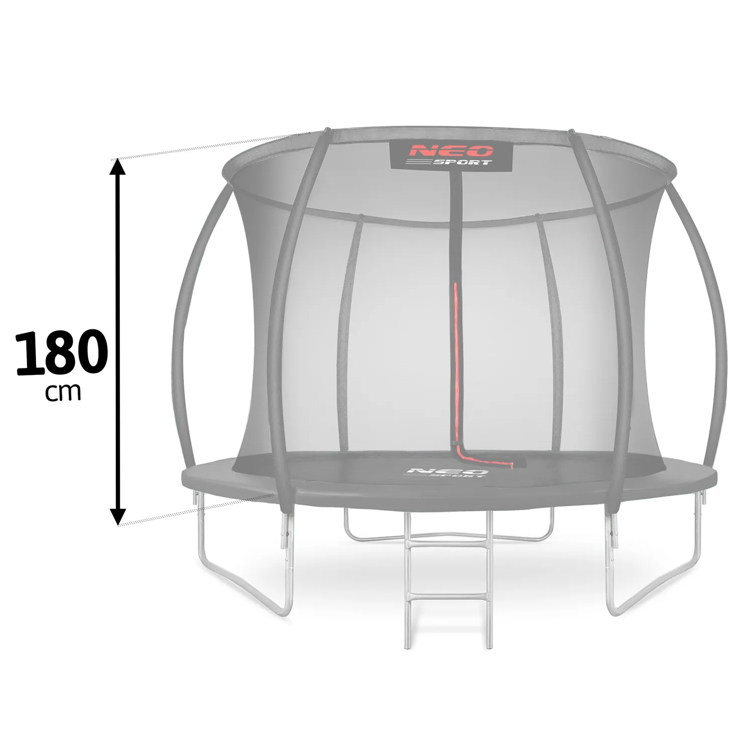 Detail produktu 4: Vnútorná sieť do trampolíny Neo-Sport 252 cm 8 ft 6 stĺpikov