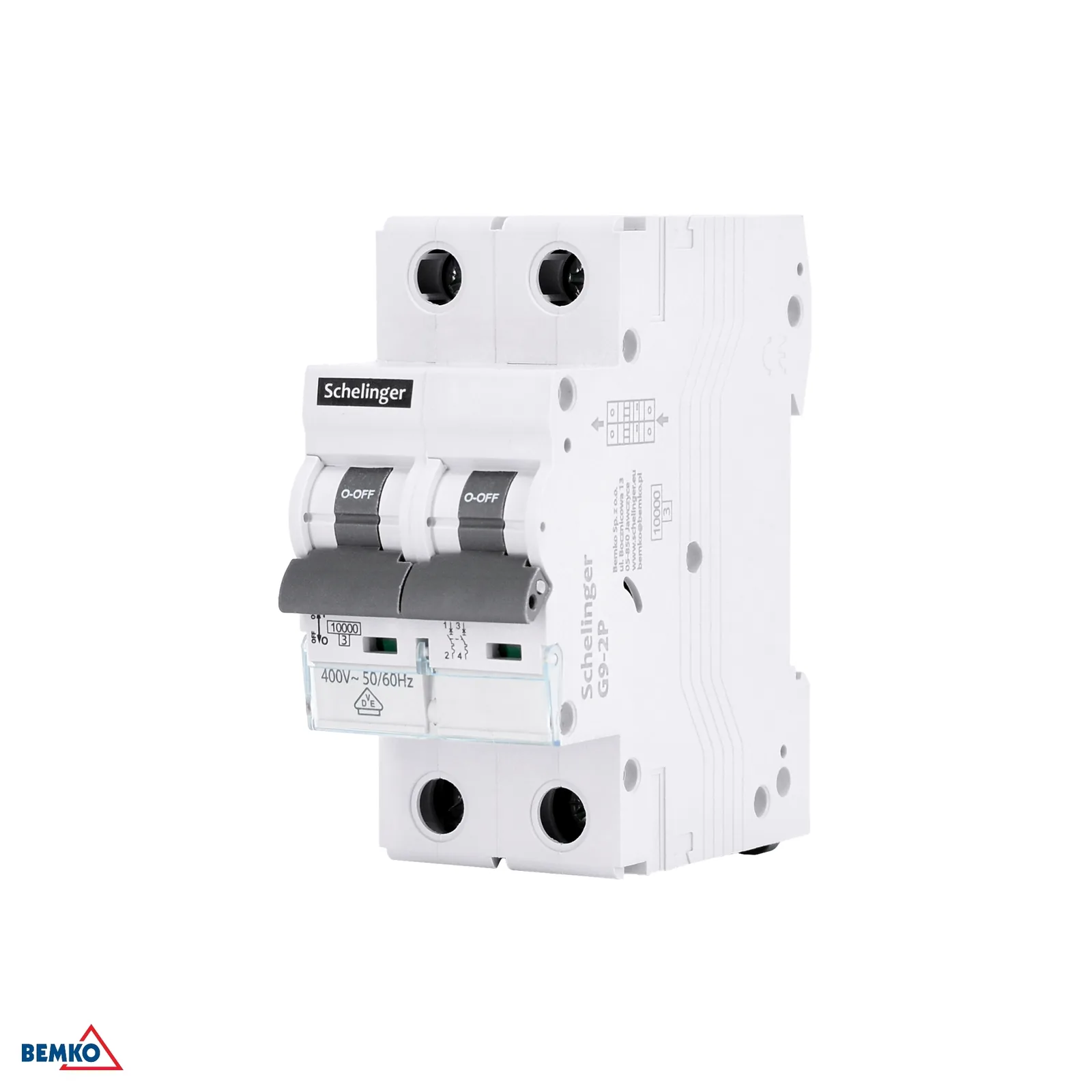 Schelinger modulový istič 13 A 2-pólový, charakteristika C, 10 kA BM-A02-G9-2P-C13