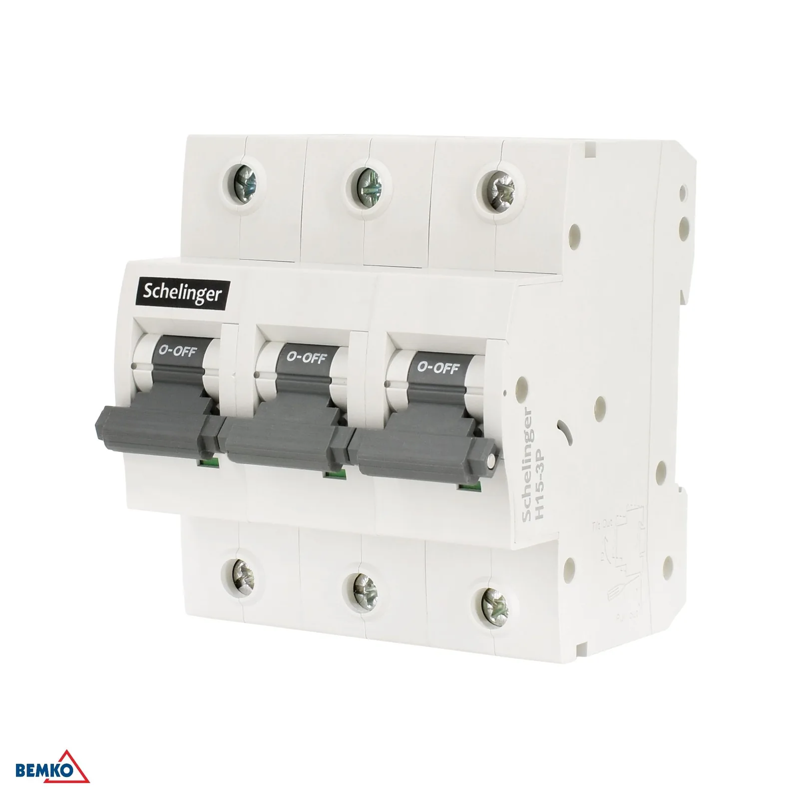 Trojpólový istič Schelinger 80 A 15 kA BM-A02-H15-3P-B080