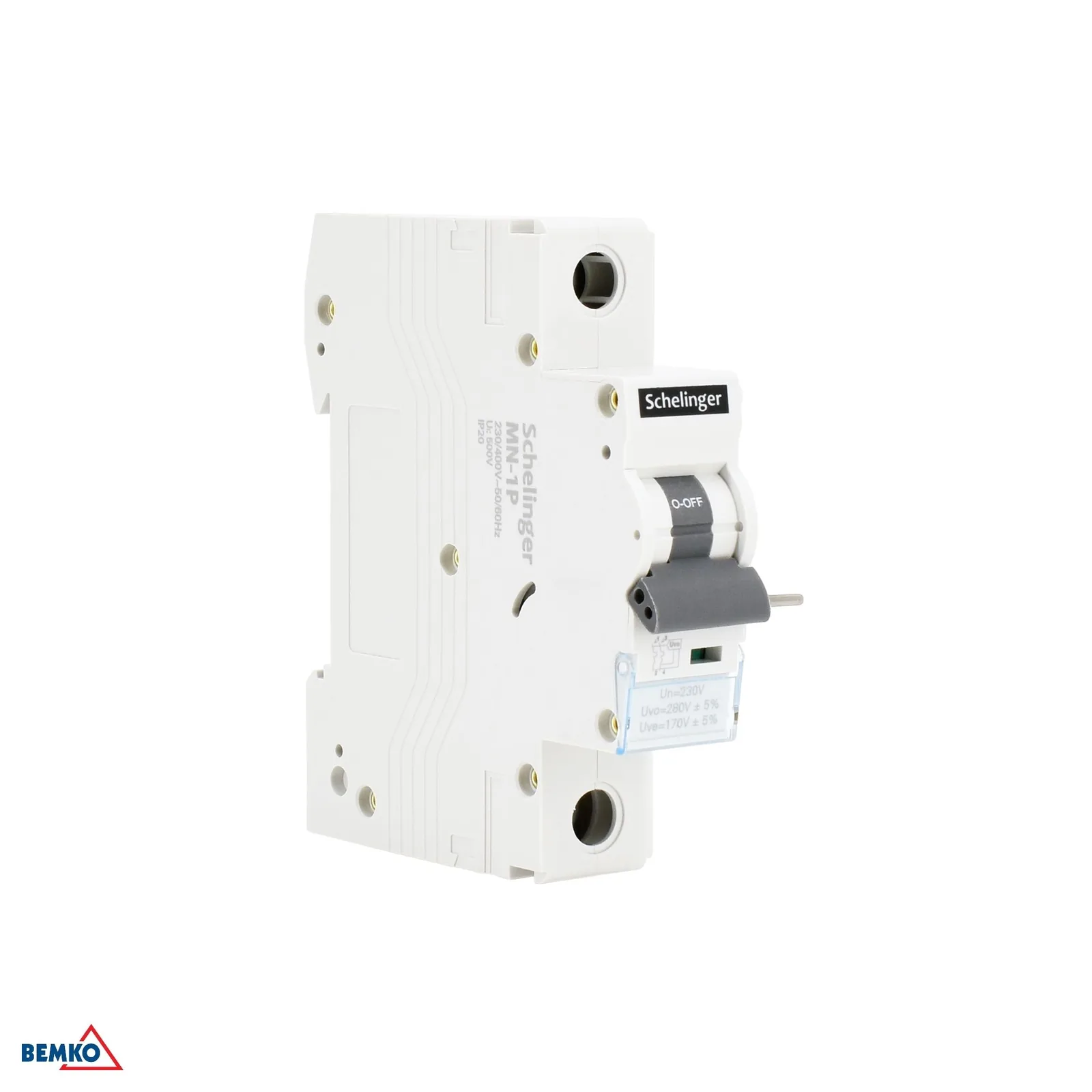 Schelinger podpäťová spúšť 230 V AC, 1 modul pre ističe G8/G9/GVL BM-A10-MN-1P