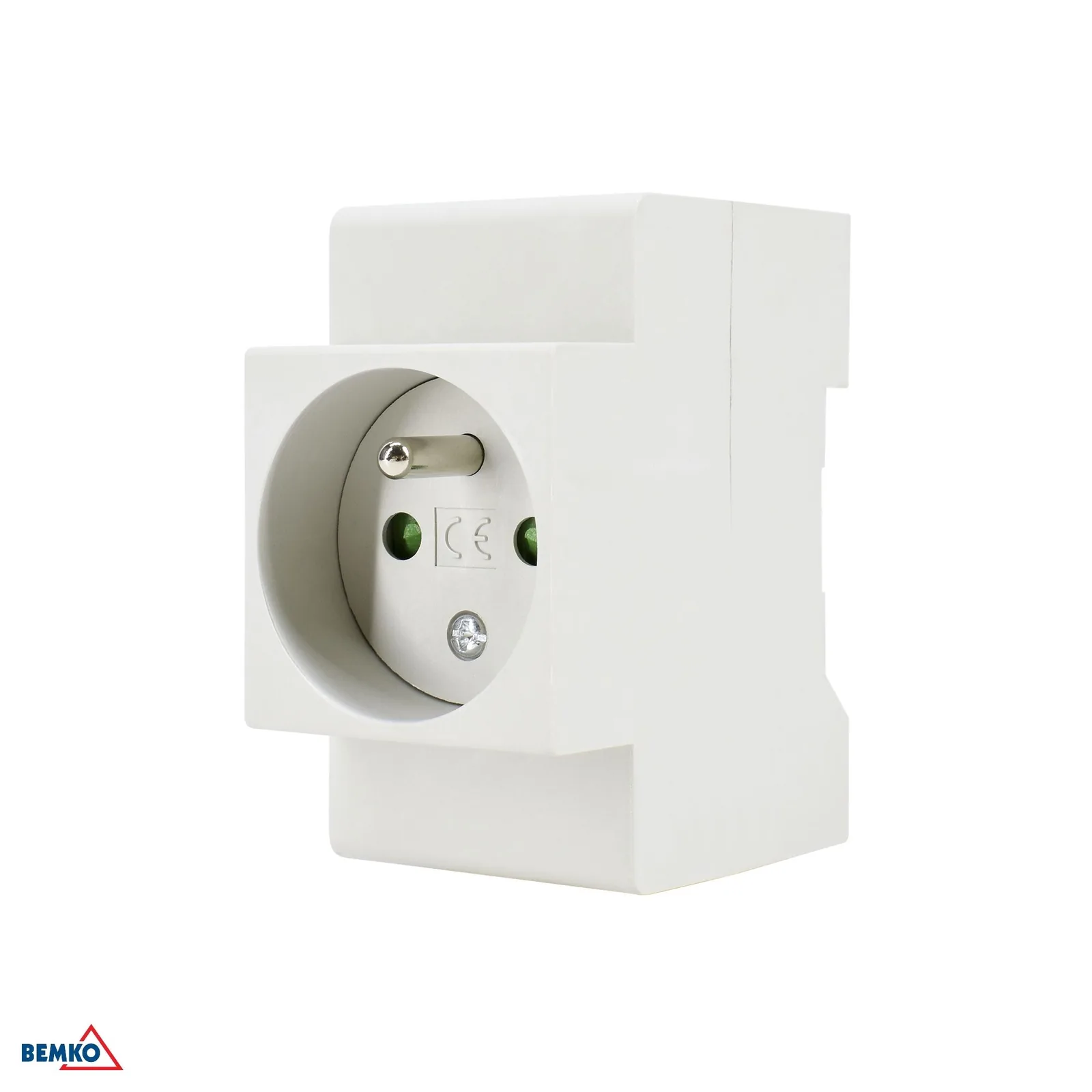 Schelinger modulová zásuvka na DIN lištu 16A, 2 moduly IP20 BM-A17-FS16