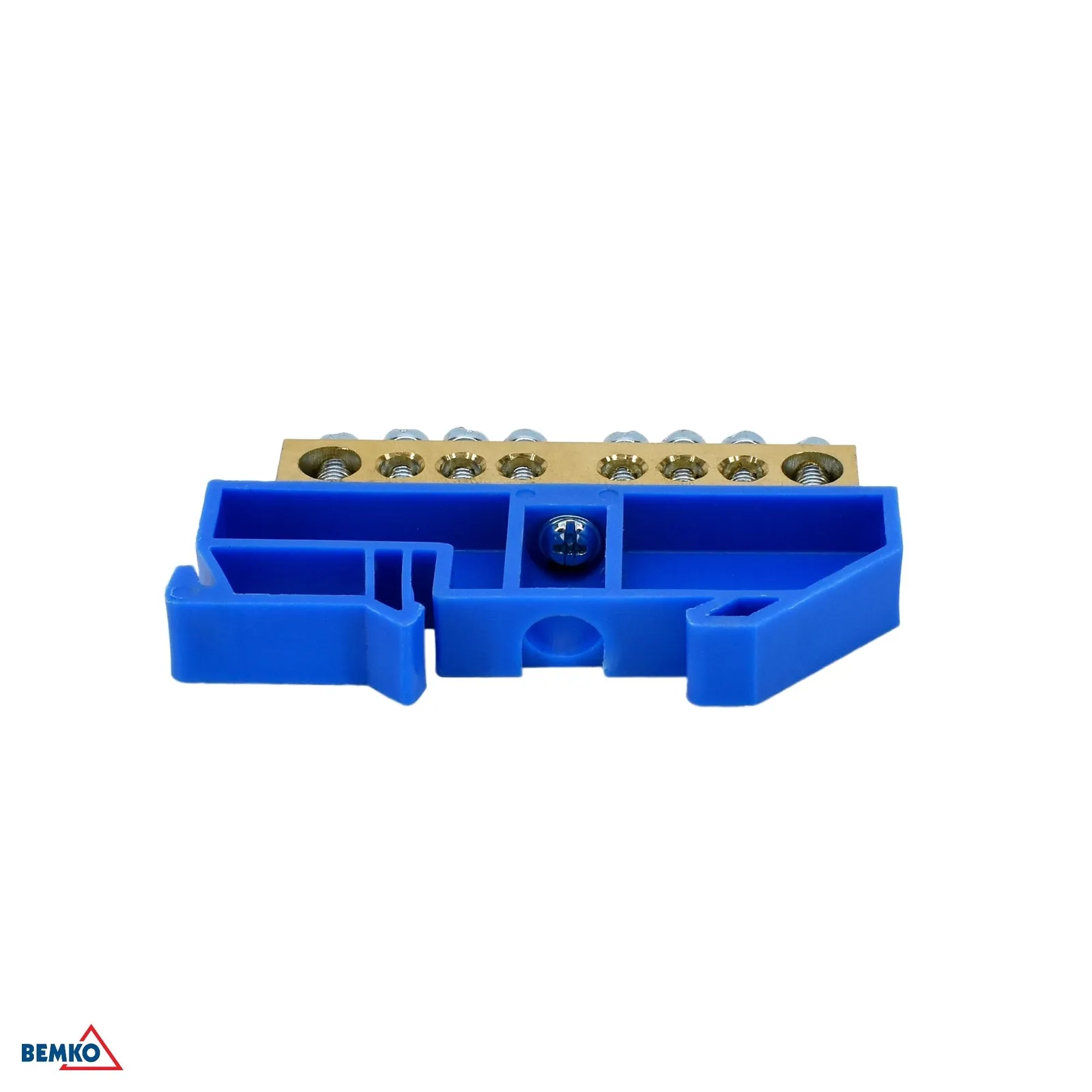 Schelinger modulová svorkovnica na DIN lištu 8 svoriek 125A 500V modrá BM-A18-TBI-8X12-08P-NI
