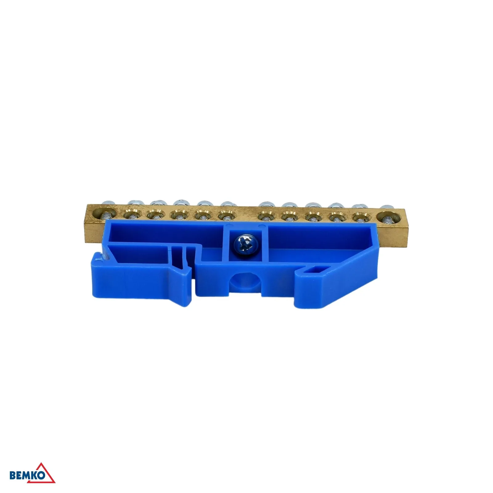 Schelinger svorkovnica na DIN lištu 12X6 mm, 125A, 500V, 1 modul BM-A18-TBI-8X12-12P-NI
