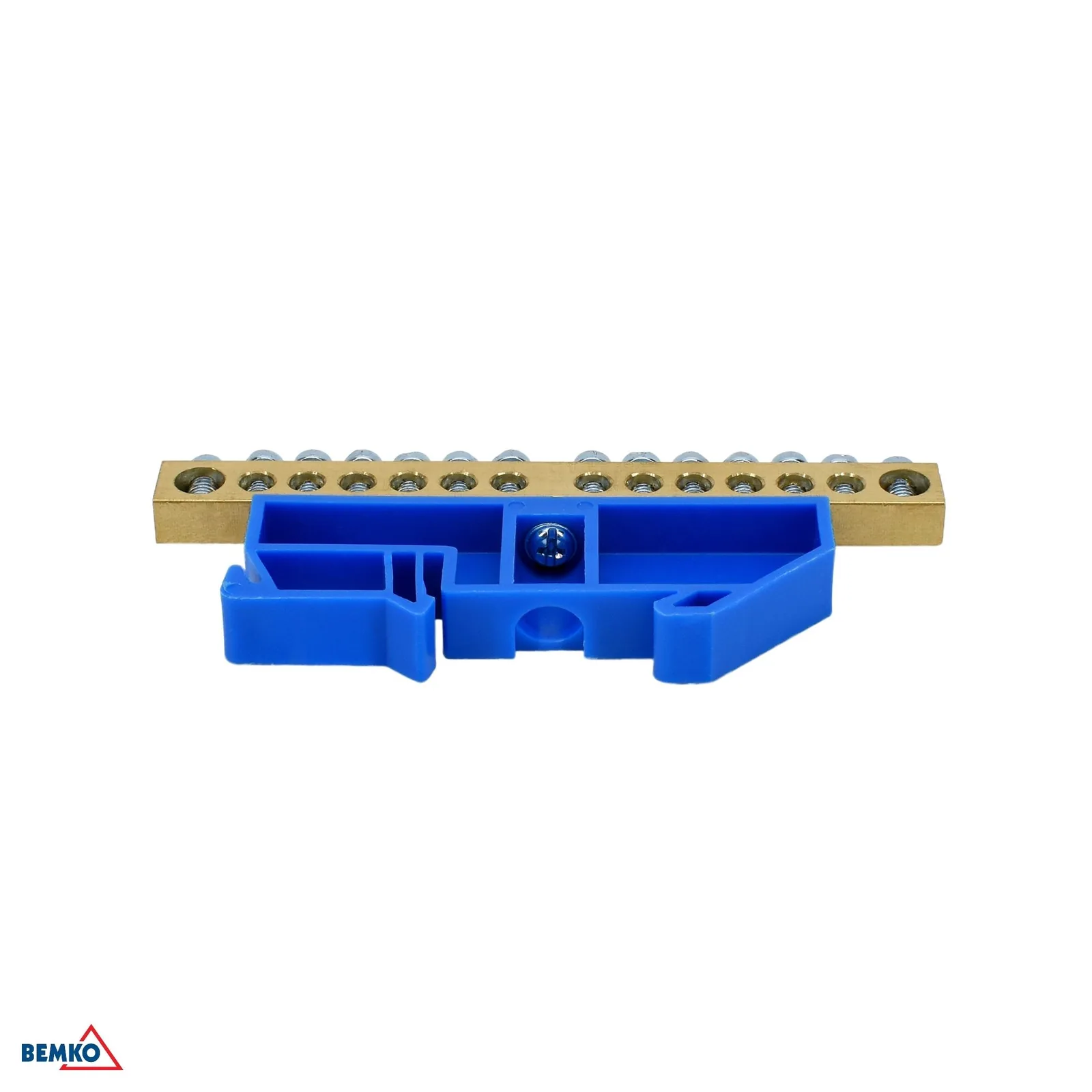 Schelinger svorkovnica na DIN lištu 125A 500V, modrá, 14 x 6 mm, 1 modul BM-A18-TBI-8X12-14P-NI