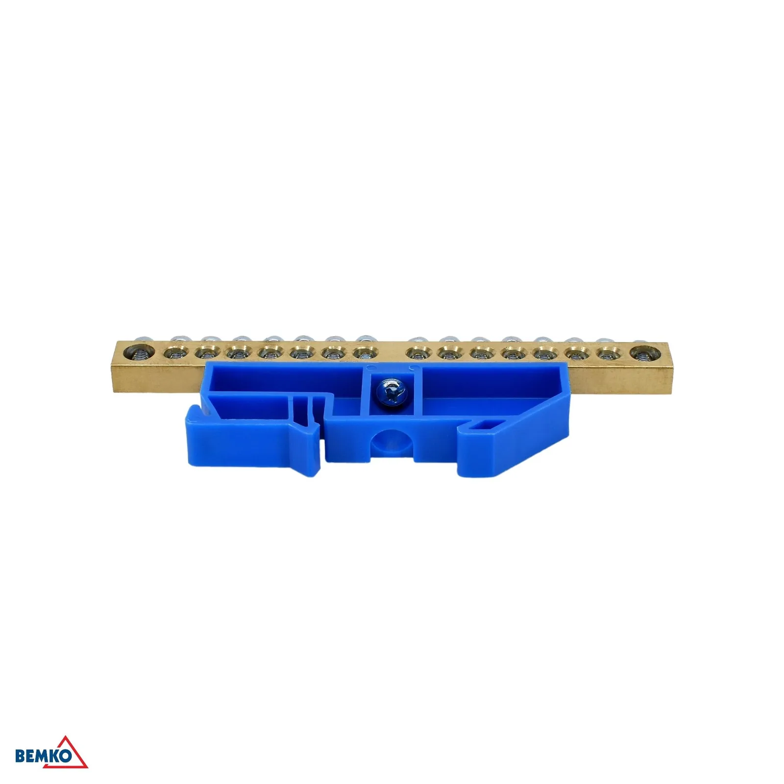 Schelinger svorkovnica na DIN lištu 35 mm 125 A 500 V, 1 modul, modrá BM-A18-TBI-8X12-16P-NI