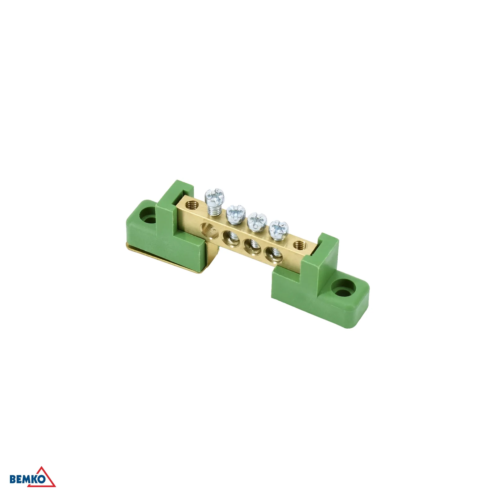 Schelinger svorkovnica na izolátoroch 6X9 zelená, 4 svorky, 63 A, 500 V BM-A18-TBJ-6X09-04P-ZI