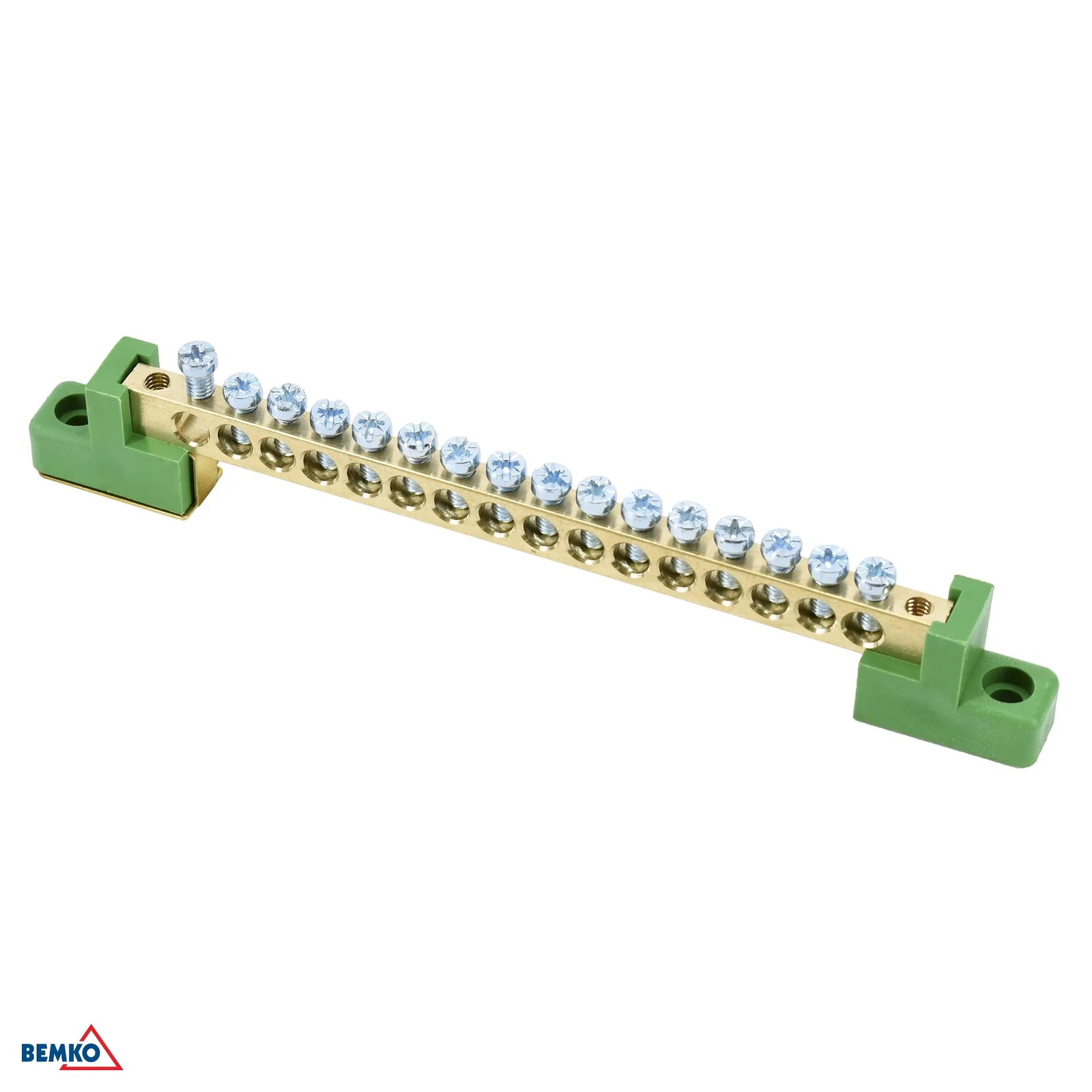 Izolovaná pripojovacia svorkovnica Schelinger 16 svoriek 63 A 500 V zelená BM-A18-TBJ-6X09-16P-ZI