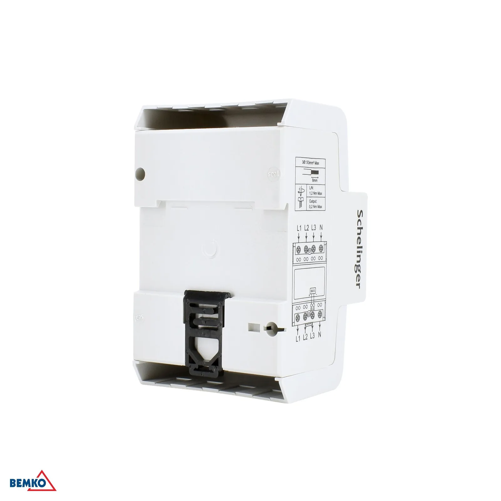 Trojfázový elektromer na DIN lištu 100A, 4-modulový Schelinger BM-A31-SL03B-MID