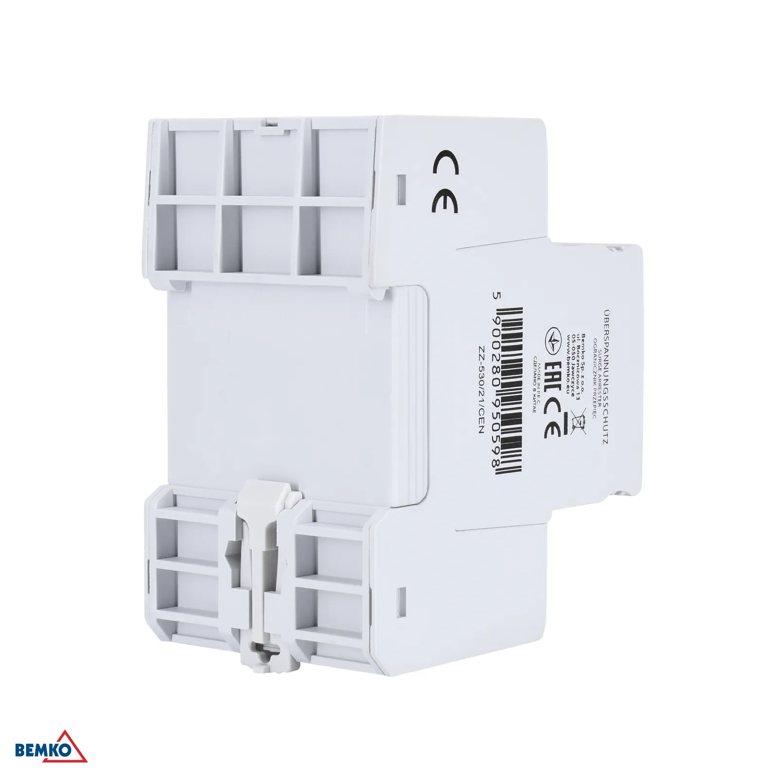 Prepätová ochrana pre fotovoltiku 3P DC 1200 V T1+T2 na DIN lištu Schelinger BM-A53-SPD-MOV-DC-3P-T1T2