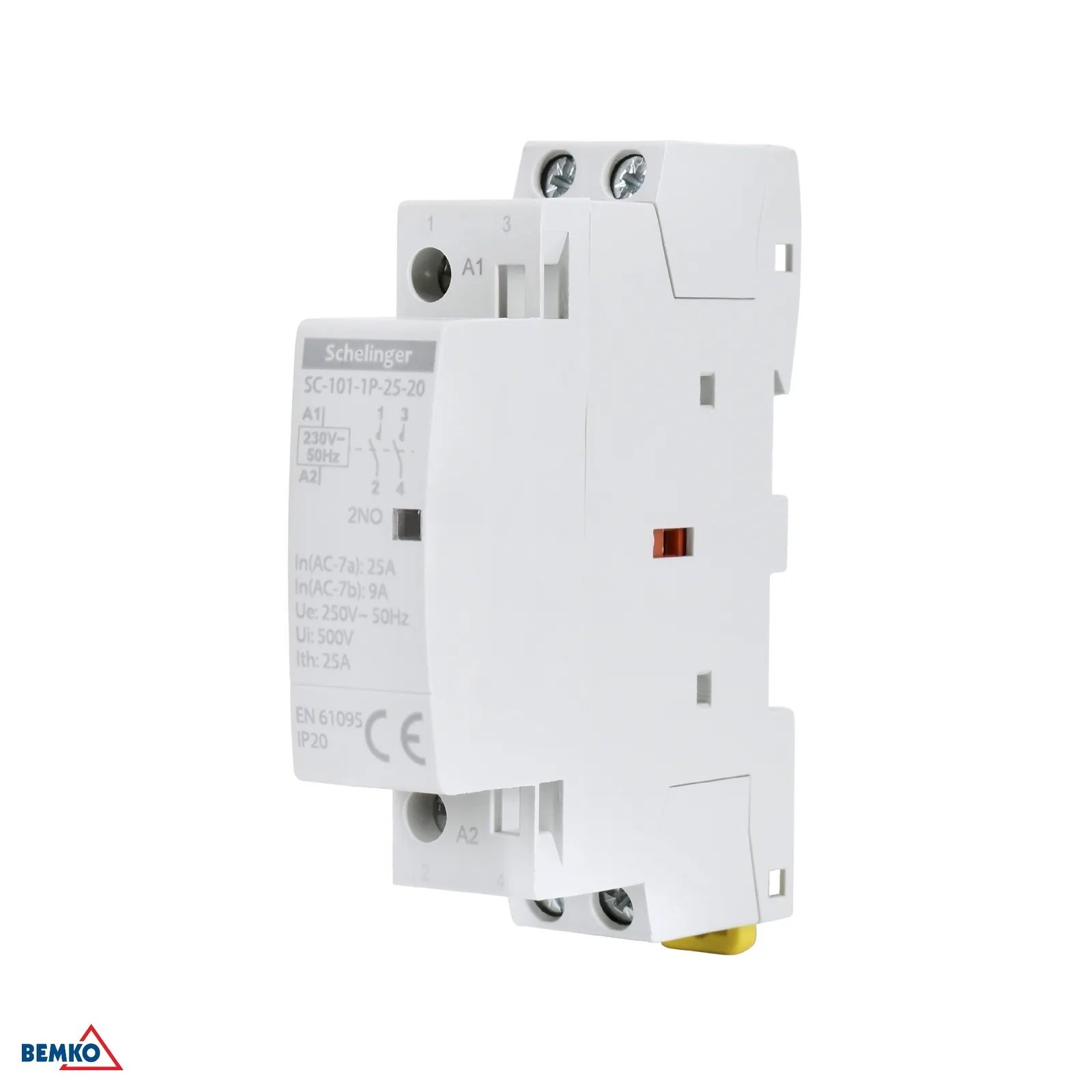 Modulový stýkač 1P 25A 2NO Schelinger BM-A62-SC-101-1P-25-20