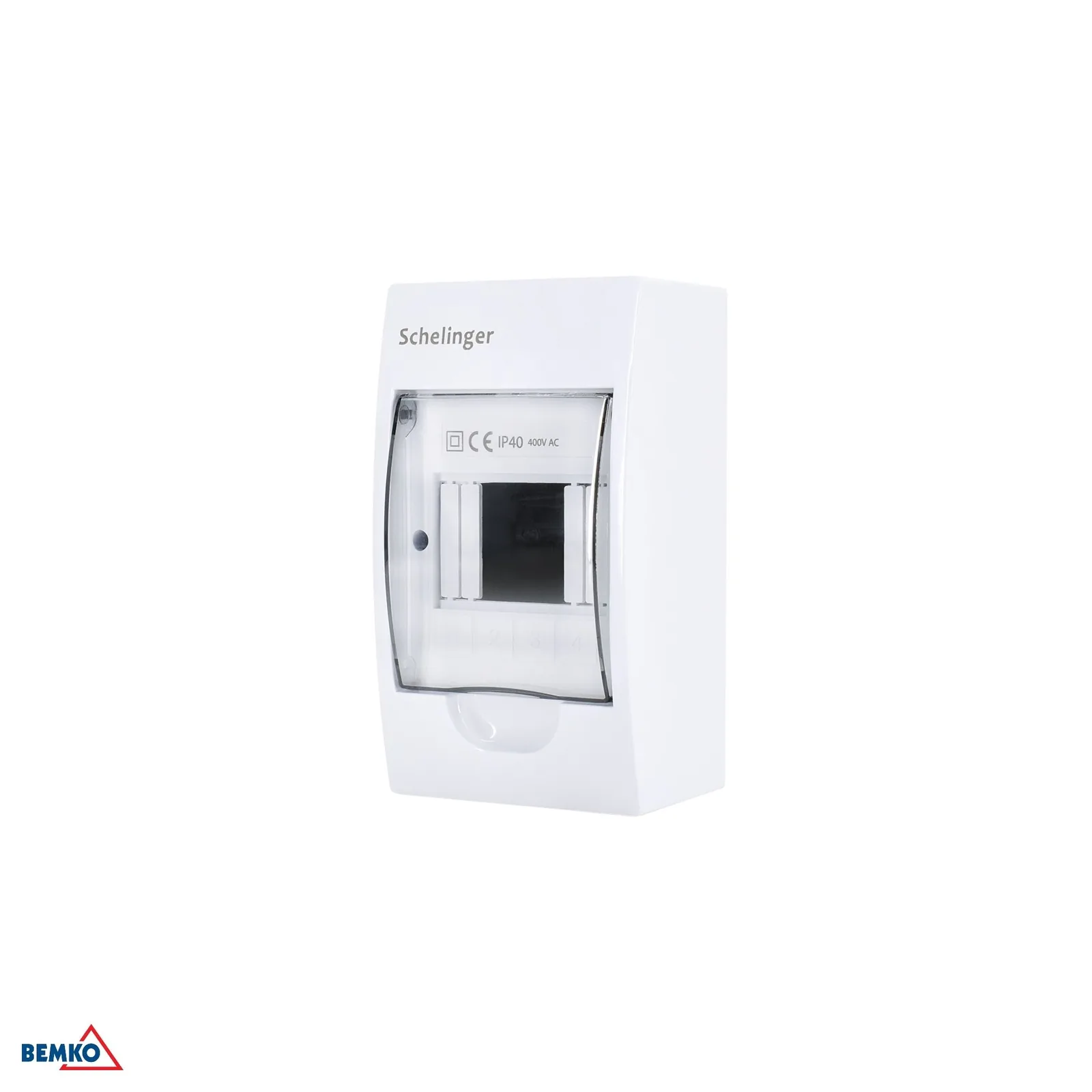 Nástenná rozvodnica na omietku IP40 so svorkovnicou N+PE, 1X4P BM-A80-RDN-IP40-NPE-04P
