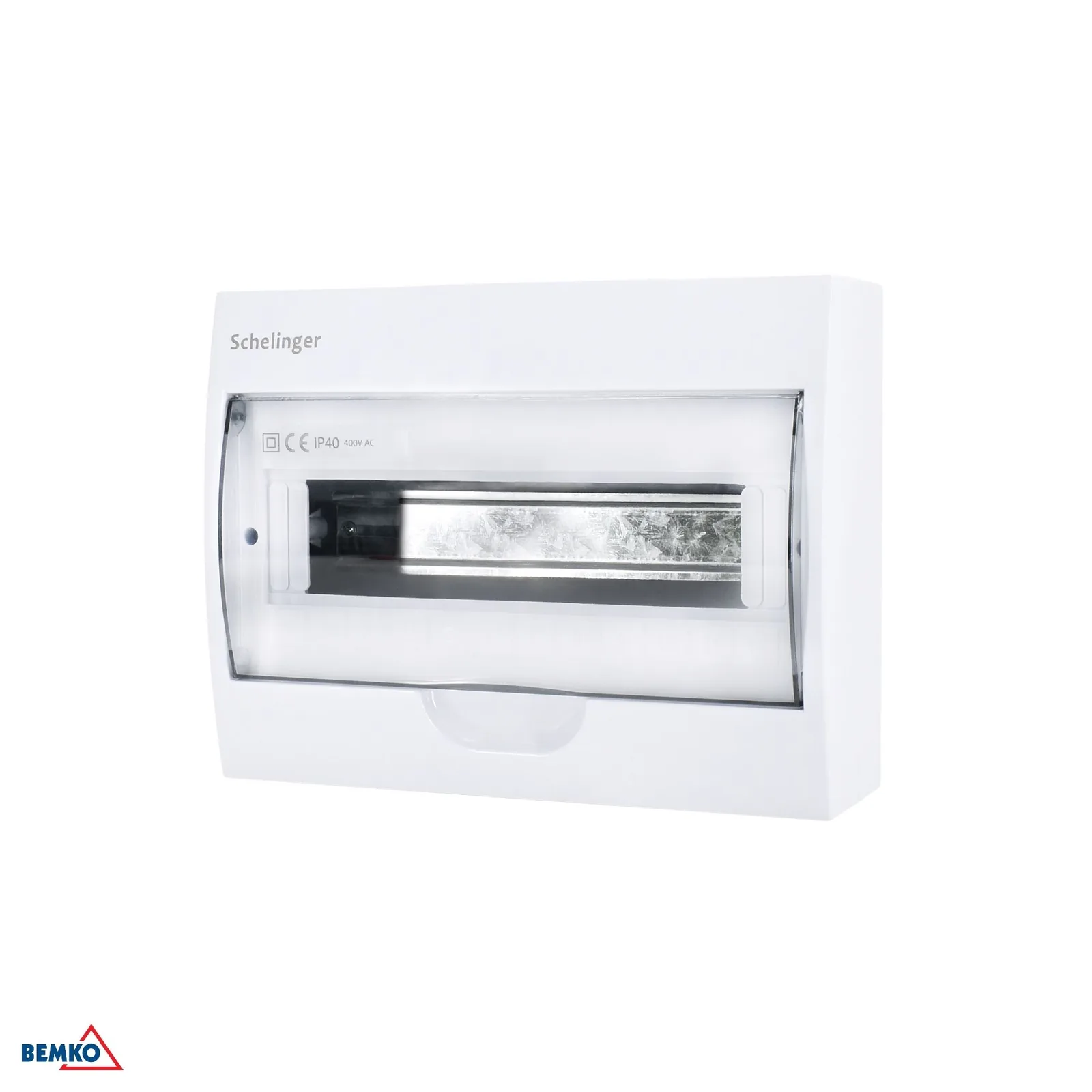 Rozvádzač na omietku IP40 so svorkovnicou 12N+12PE 1X12P Schelinger BM-A80-RDN-IP40-NPE-12P