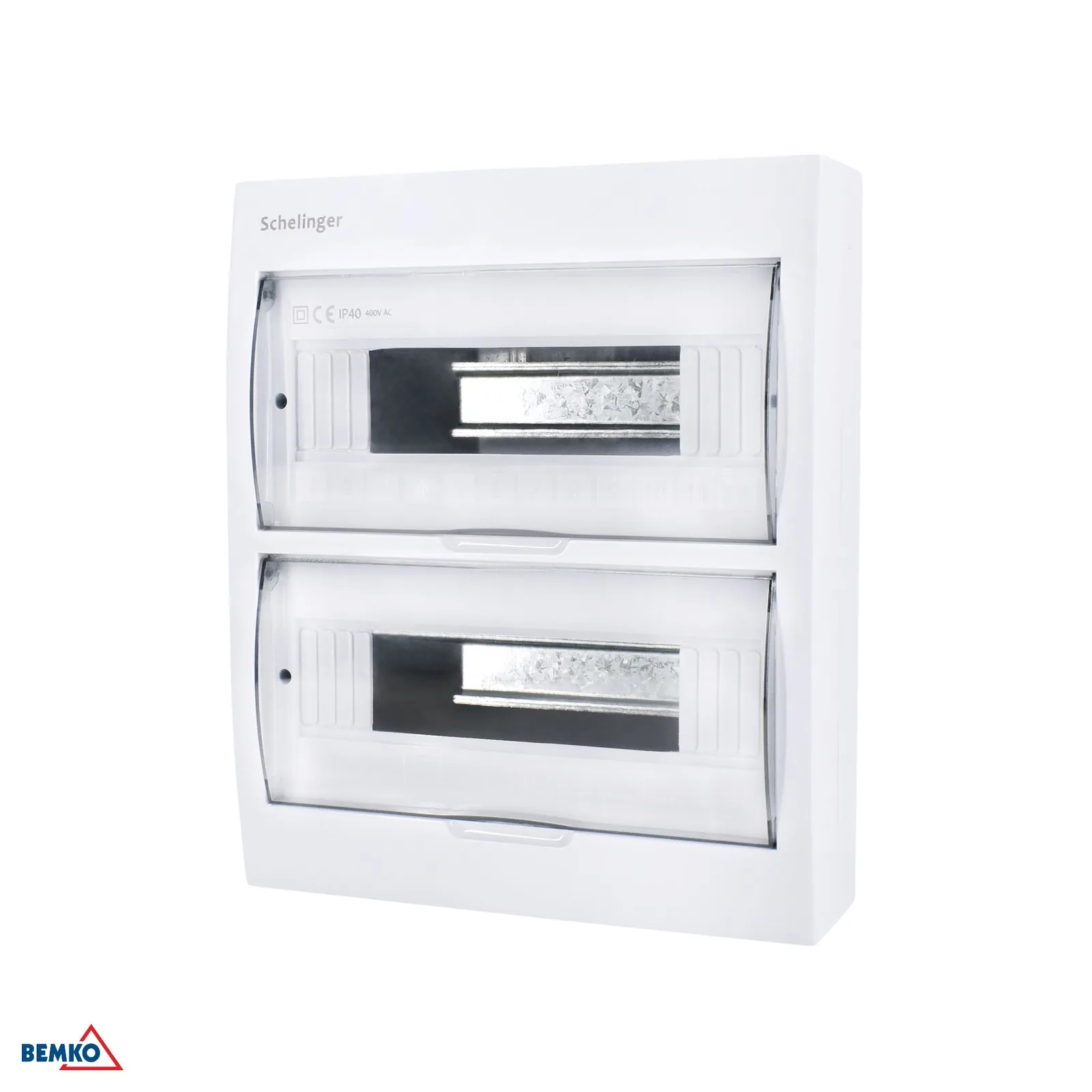 Rozvodnica na omietku IP40 24 modulov s N a PE svorkovnicou BM-A80-RDN-IP40-NPE-24P