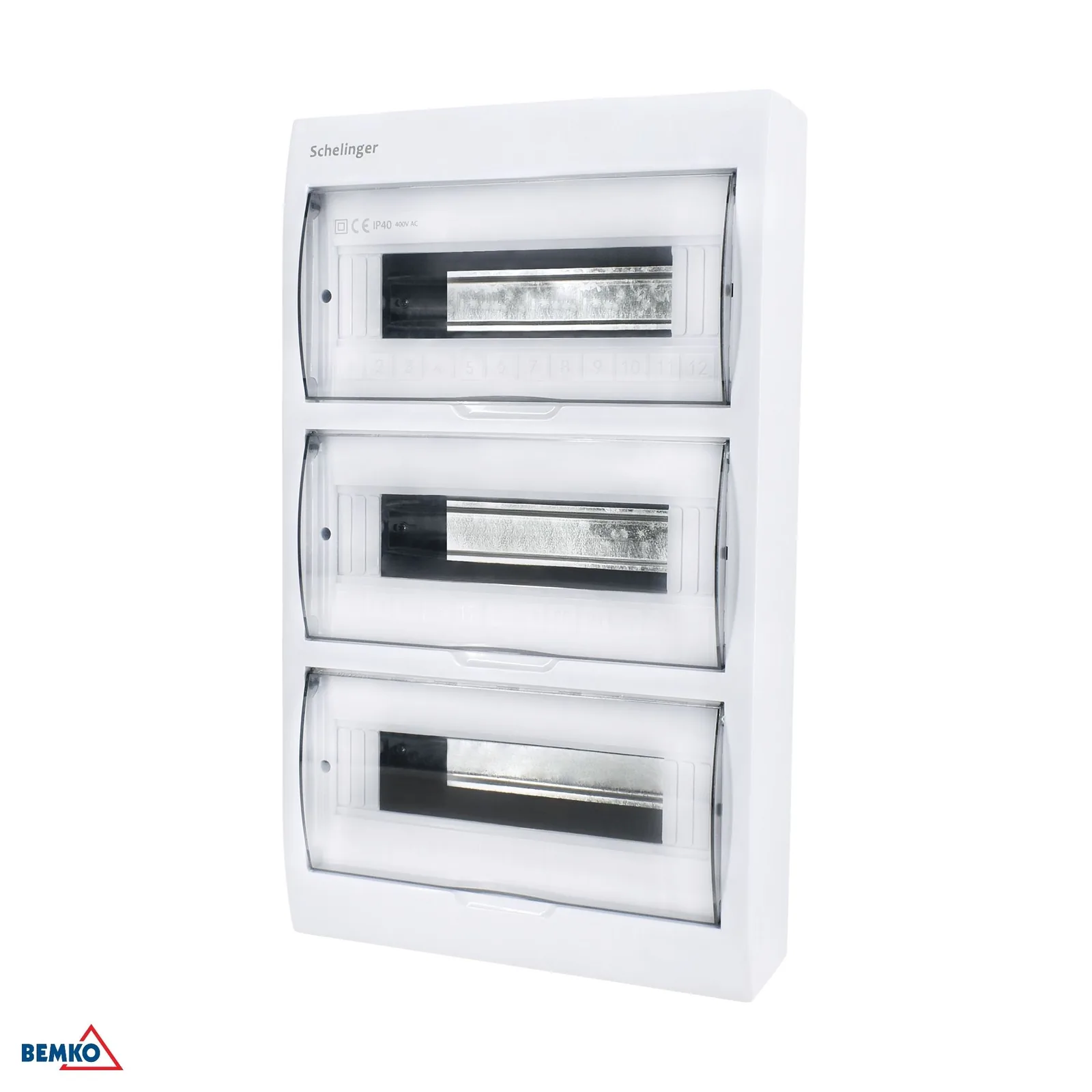 Rozvodnica na omietku IP40 36 modulov 36N+36PE BM-A80-RDN-IP40-NPE-36P