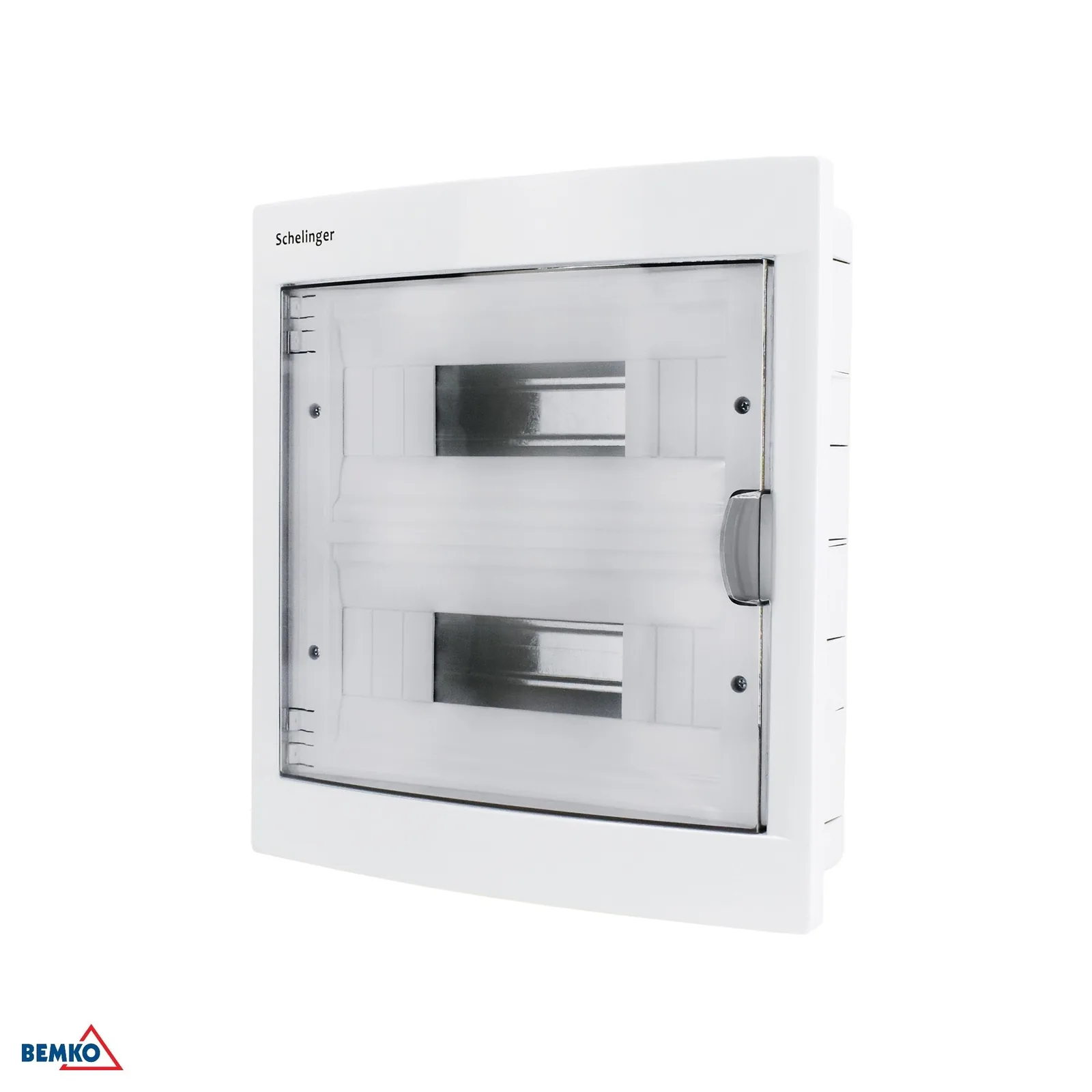 Zapustená elektroinštalačná rozvodnica IP40 Schelinger 24+24 modulov s dvierkami BM-A80-RDP-IP40-NPD-24P