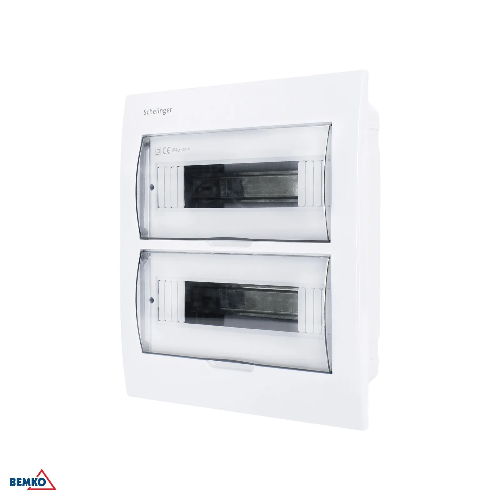 Rozvodnica na omietku IP40 24N+24PE 2X12 modulov Schelinger BM-A80-RDP-IP40-NPE-24P
