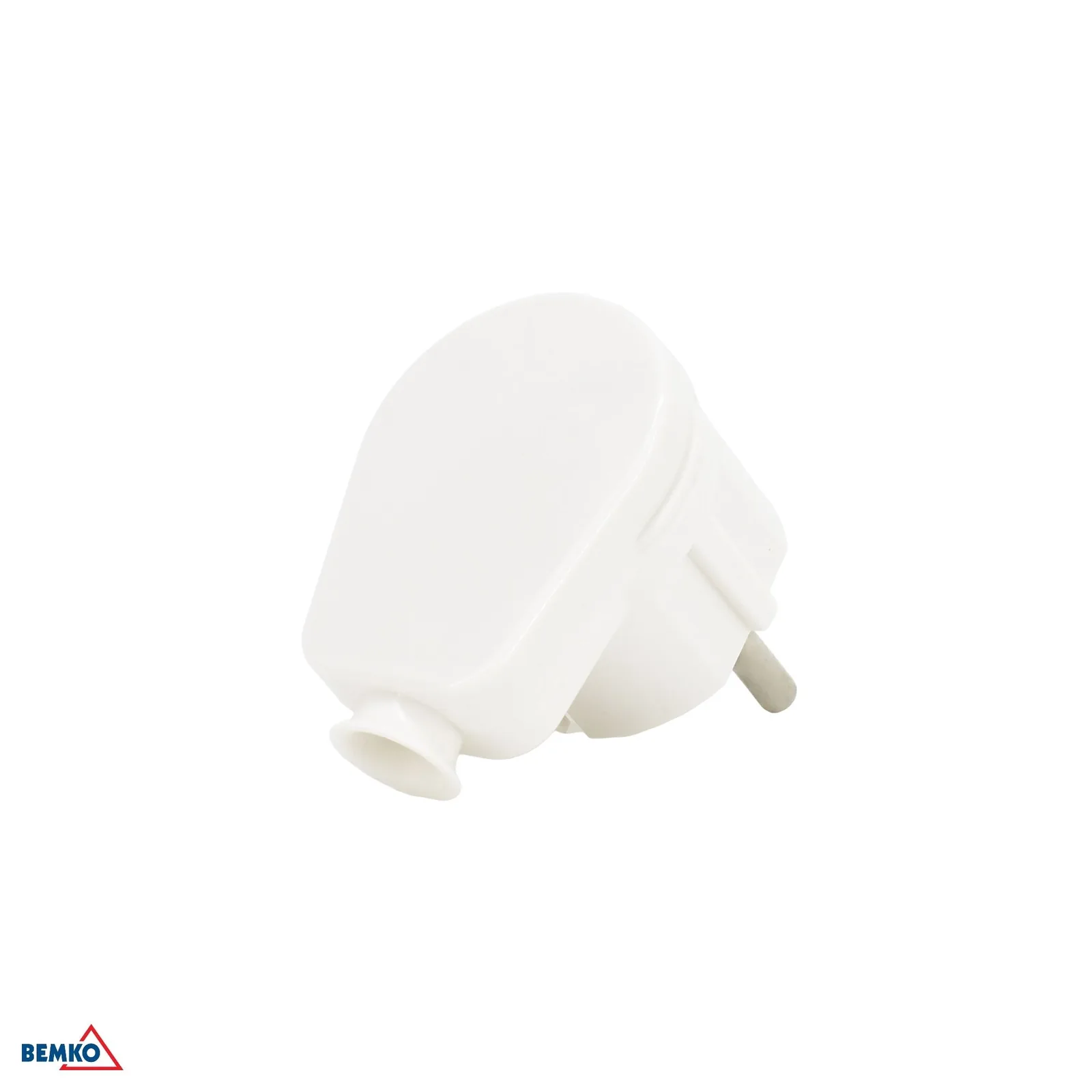 Uhlová zásuvková vidlica Unischuko 16A 250V biela Bemko BM-B22-HS-P01C-WH