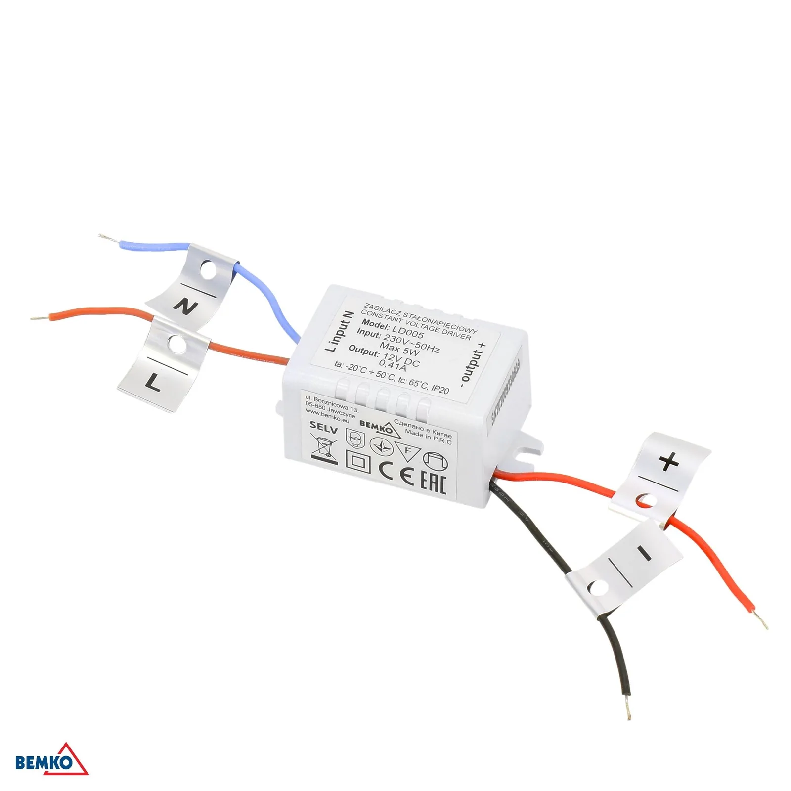 Bemko napájací zdroj 12V 5W IP20 BM-B42-LD005