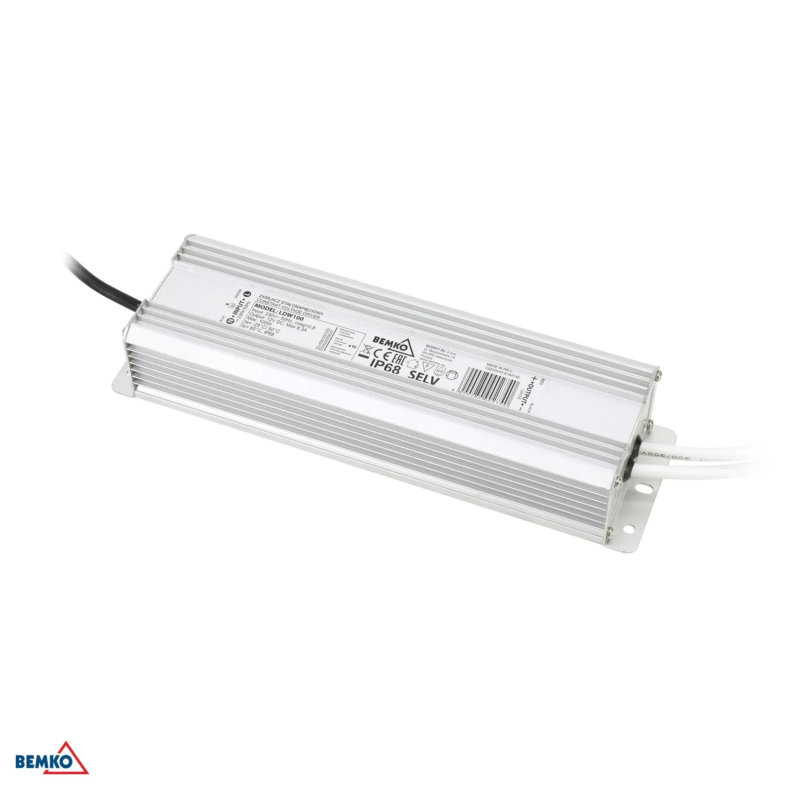 Bemko hermetický LED transformátor IP68 12V 100W BM-B42-LDW100