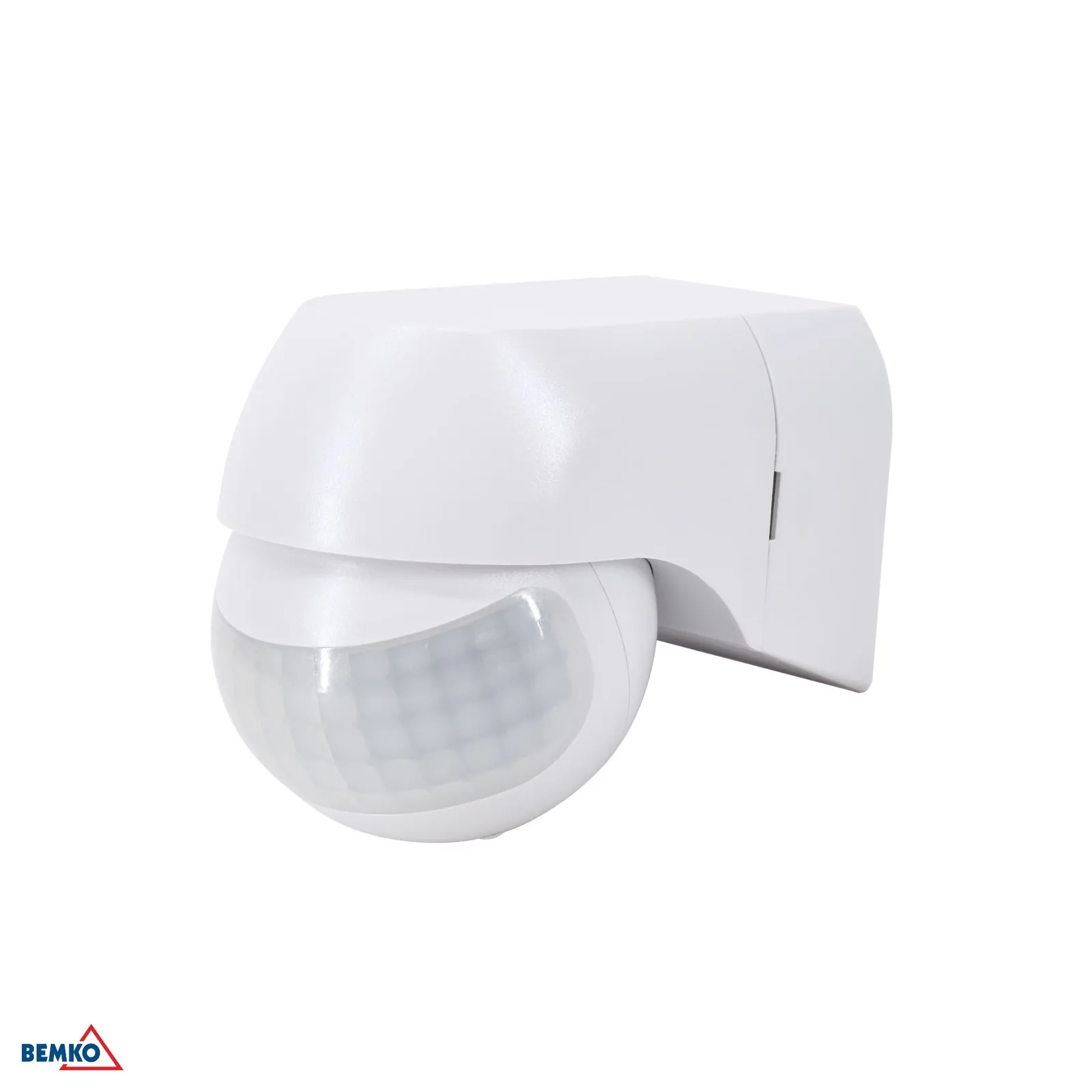 Pohybový senzor 230V IP44 180° 12 m biely Bemko BM-B50-SES12WH-A