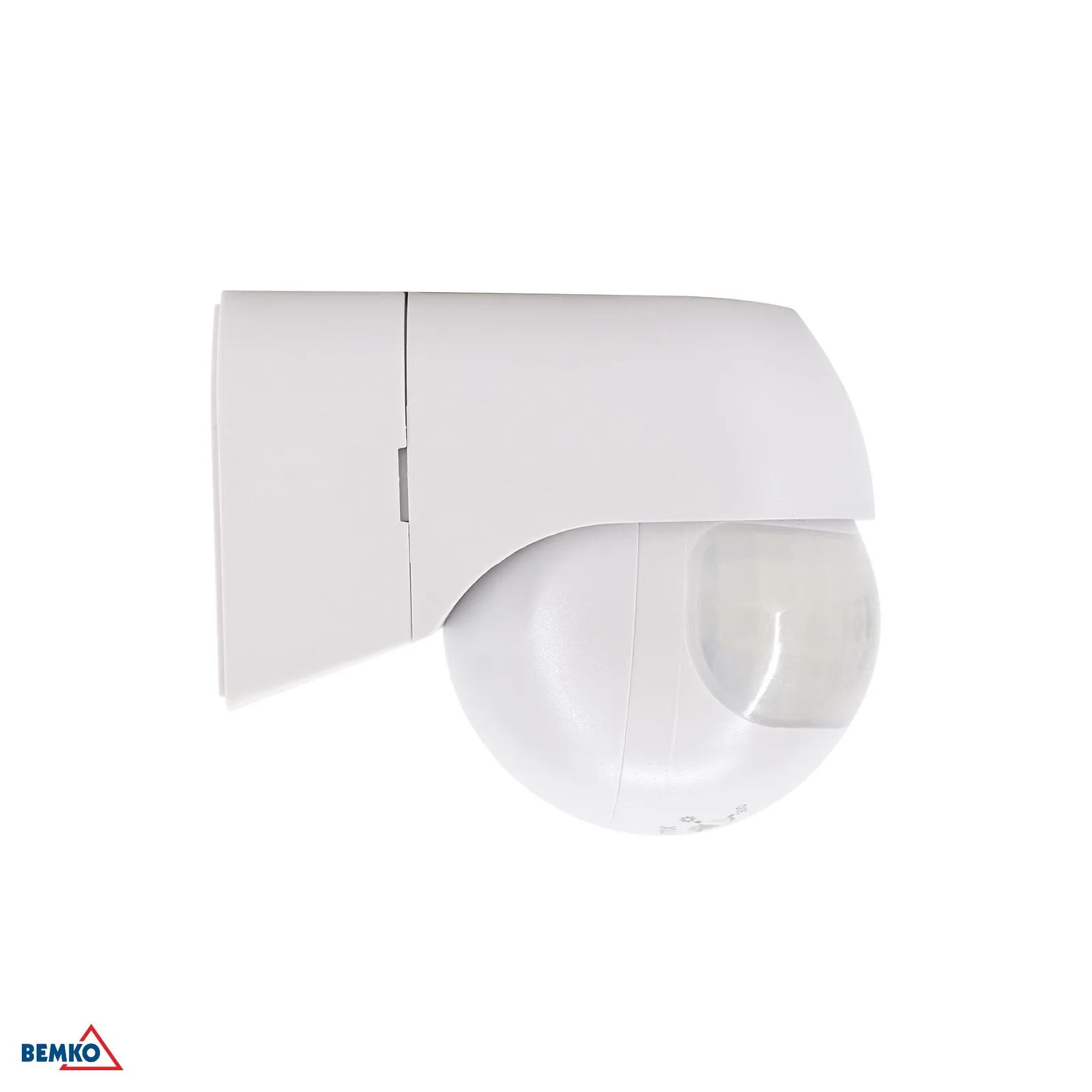 Pohybový senzor 230V IP44 180° 12 m biely Bemko BM-B50-SES12WH-A
