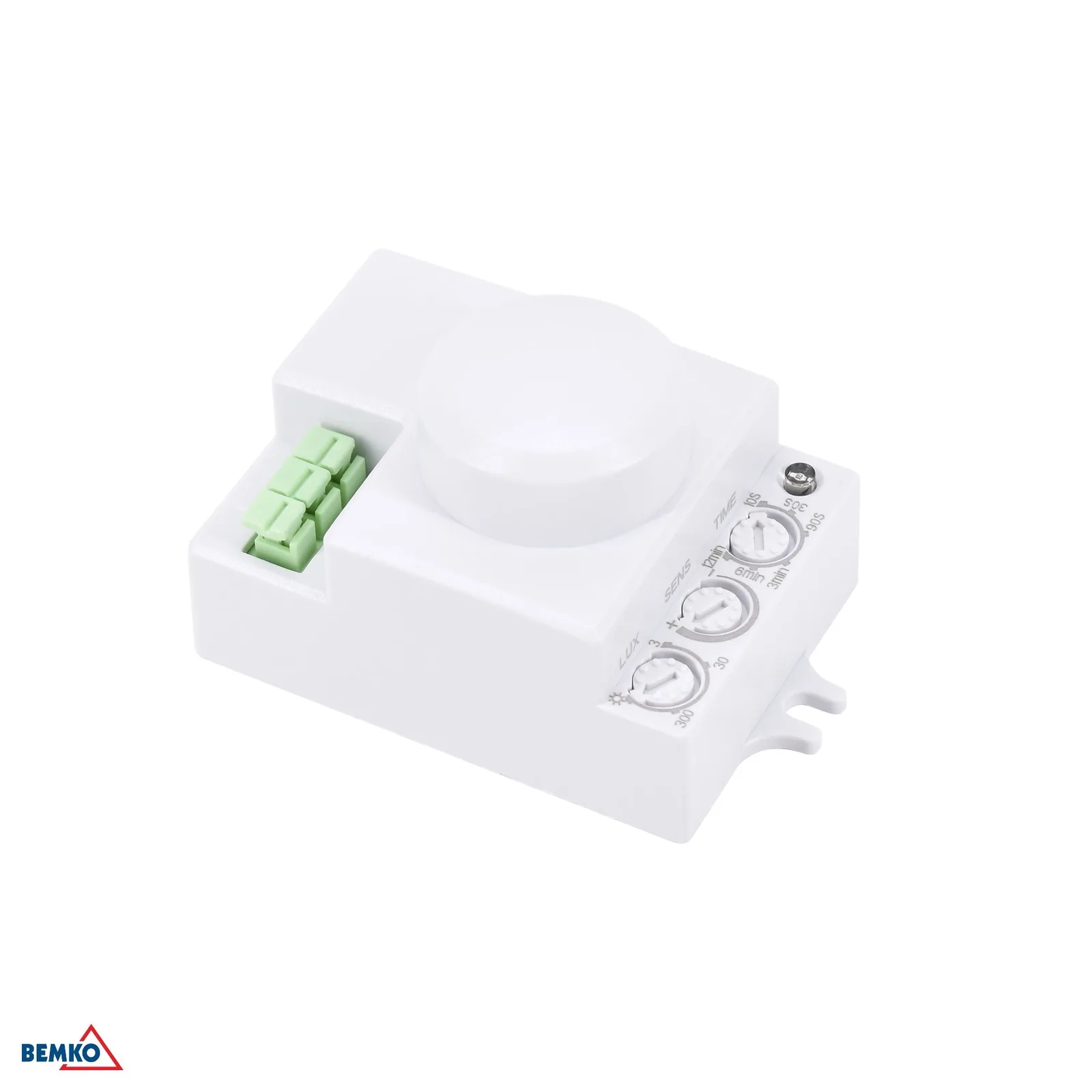 Mikrovlnný pohybový senzor 360°, 230 V, IP20, biely mini BM-B52-SES72WH