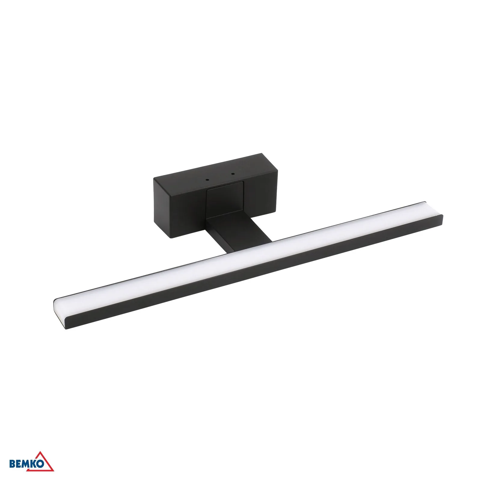 LED nástenné svietidlo Bemko 8W 4000K 40 cm IP44 čierne BM-C22-MLK-400-4K-BL