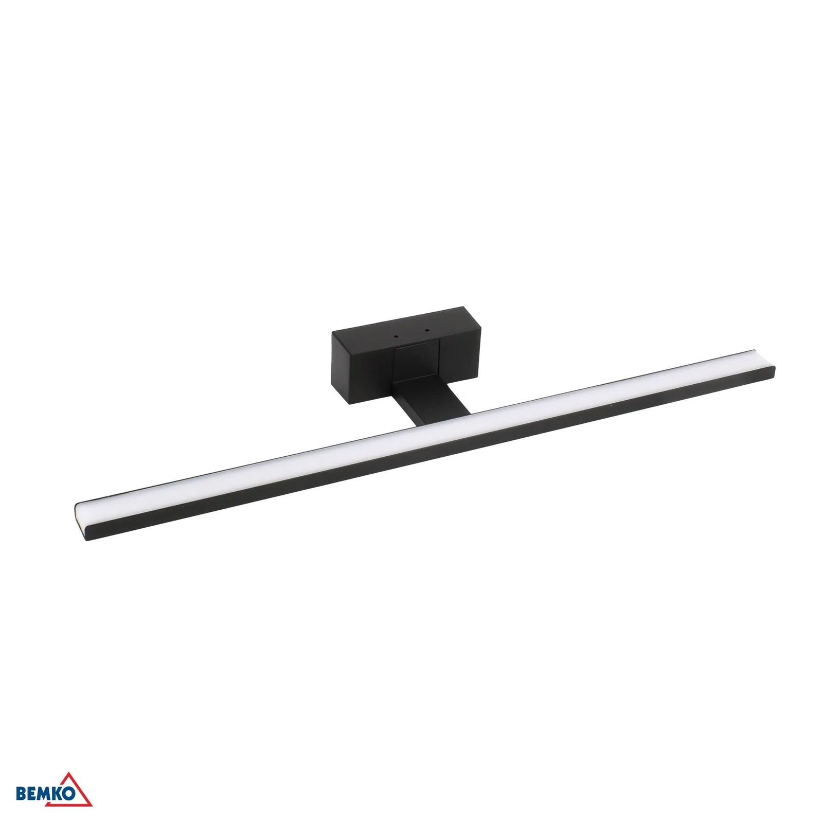 Bemko LED nástenné svietidlo 12W 4000K 60 cm IP44 čierne BM-C22-MLK-600-4K-BL