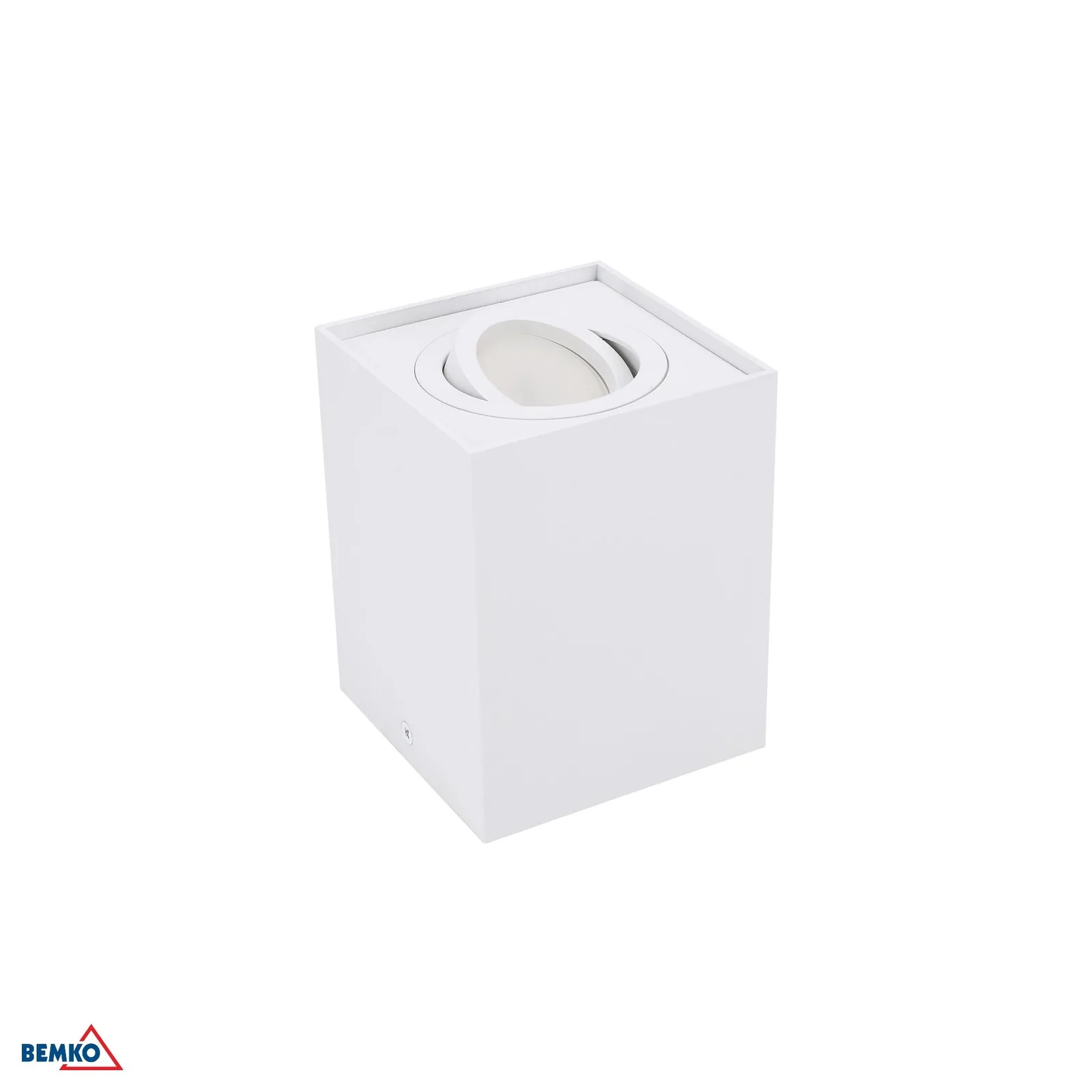 Zapustené bodové svietidlo GU10, biele, 96 × 96 mm BM-C23-DLO-AS-GU10-150-WH
