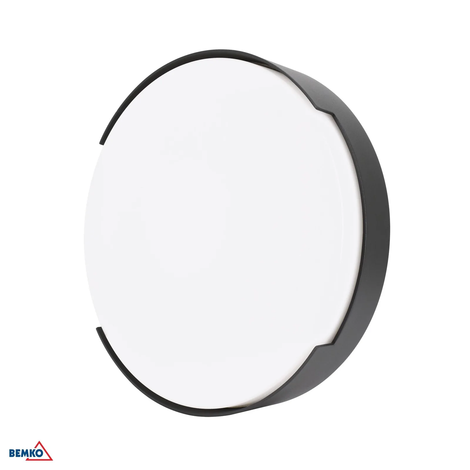 Bemko LED vonkajšie nástenné dekoratívne svietidlo Valant 16 W 3000 K IP65 grafitové, okrúhle BM-C25-EL1-R-016GR-3K
